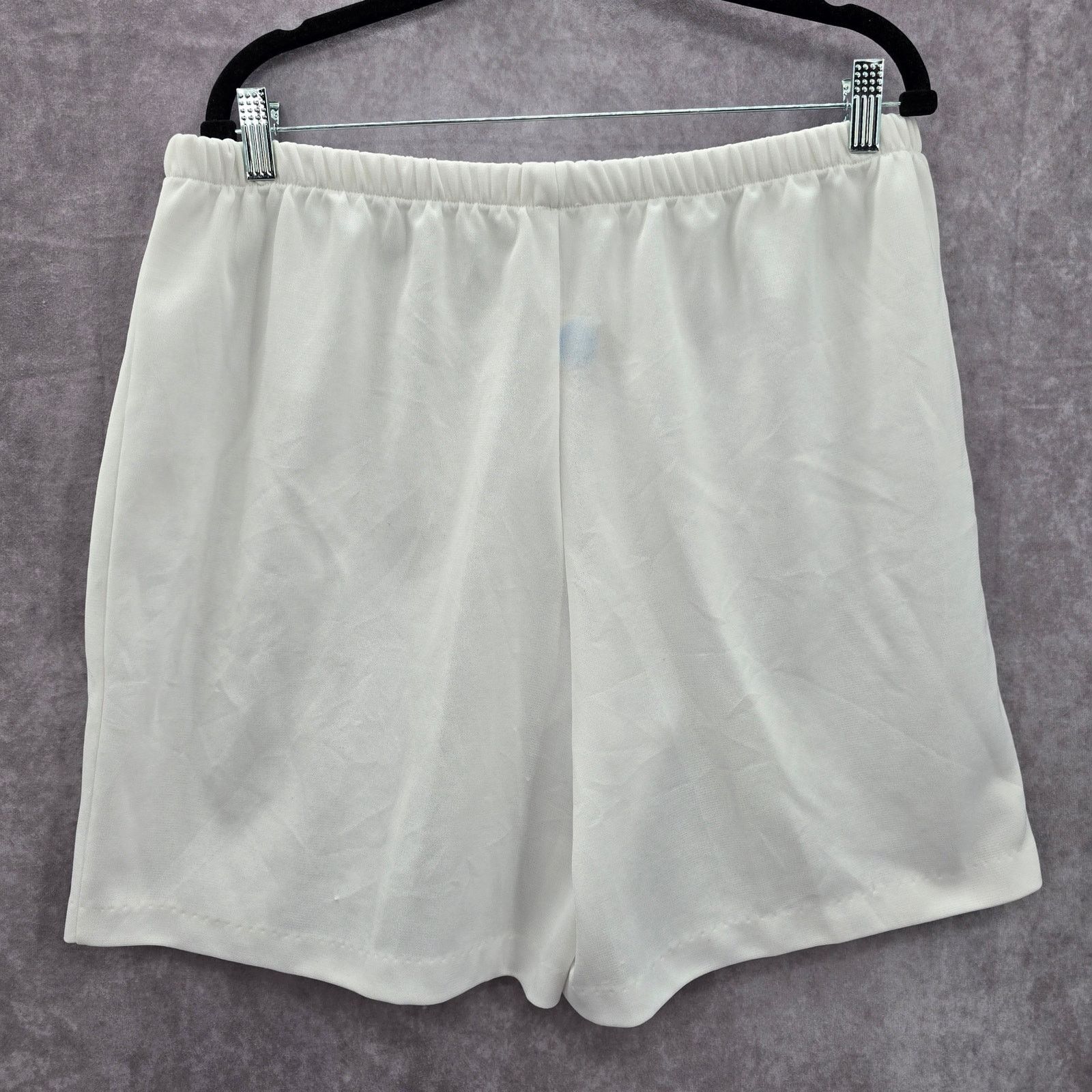 Other Romans White Stretch Flat Front Active Shorts 8 Size 30" / US 8 / IT 44 - 2 Thumbnail