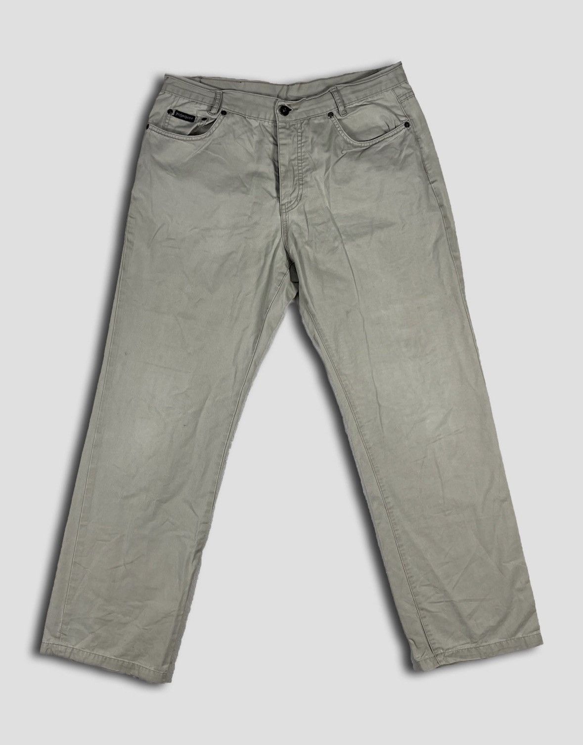 Yves Saint Laurent Yves Saint Laurent 90s Big Logo Vintage Casual Pants Size US 34 / EU 50 - 2 Thumbnail