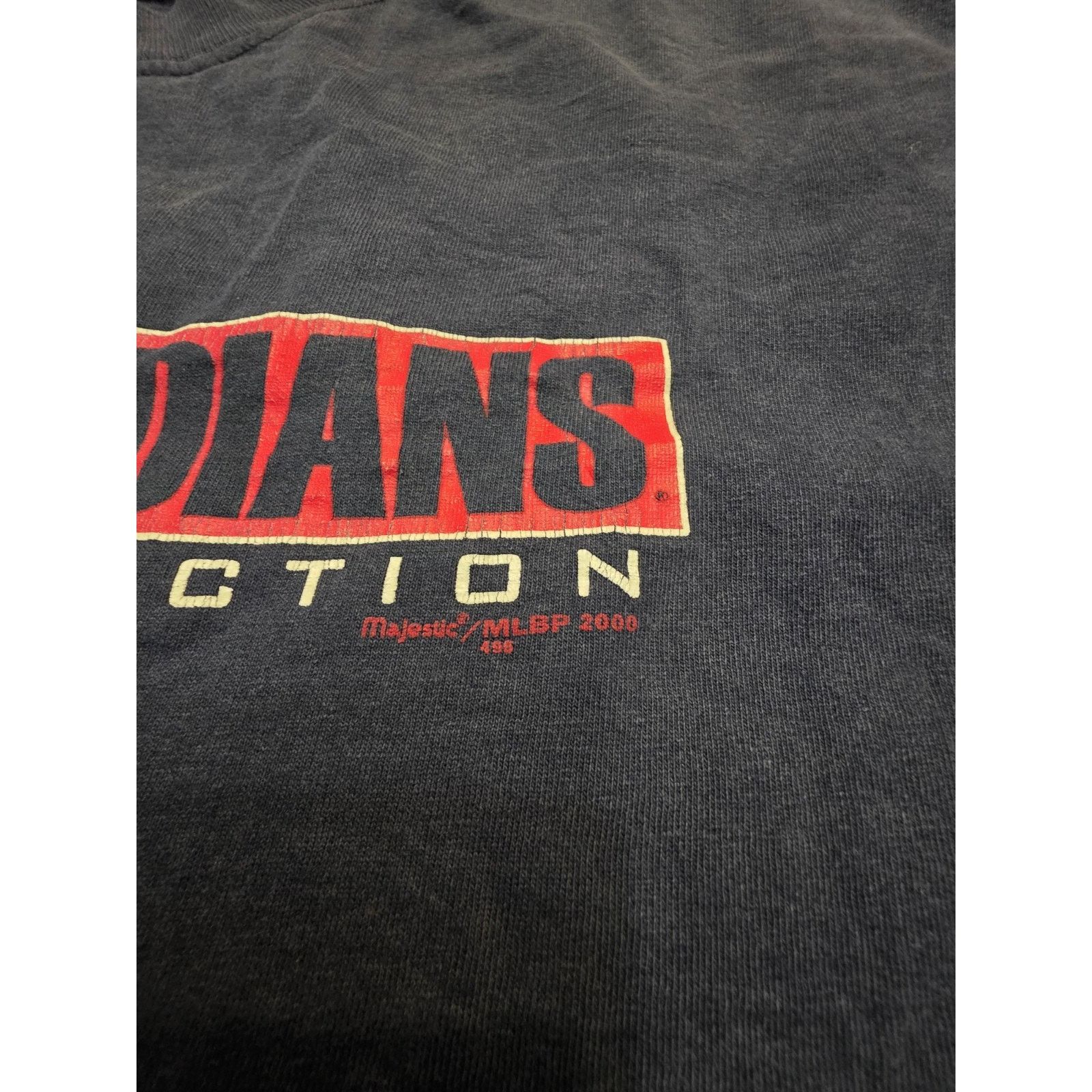 Majestic Cleveland Indians Majestic Men's Size Large Short Sleeve Size US L / EU 52-54 / 3 - 5 Thumbnail