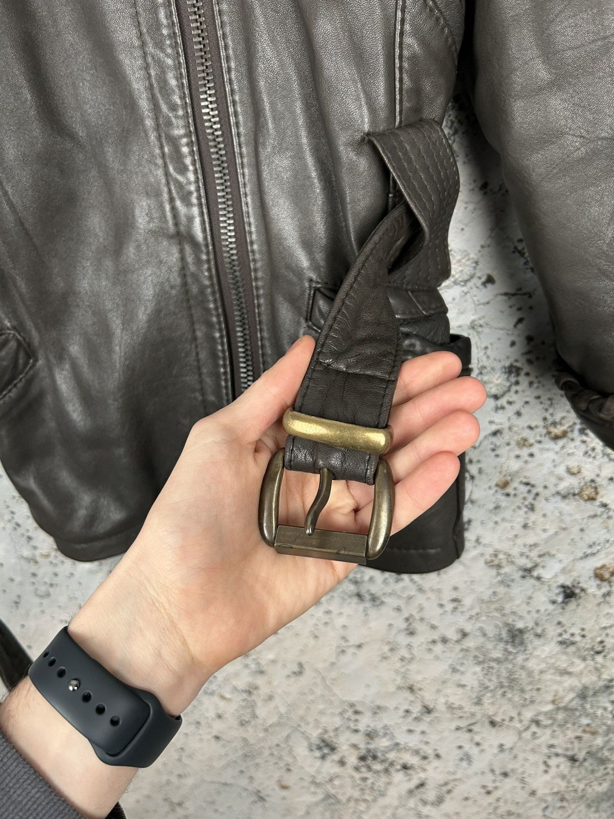 Genuine Leather Vintage Brown Leather Jacket 90s Ochnik 90s Avant Garde Size US M / EU 48-50 / 2 - 7 Thumbnail