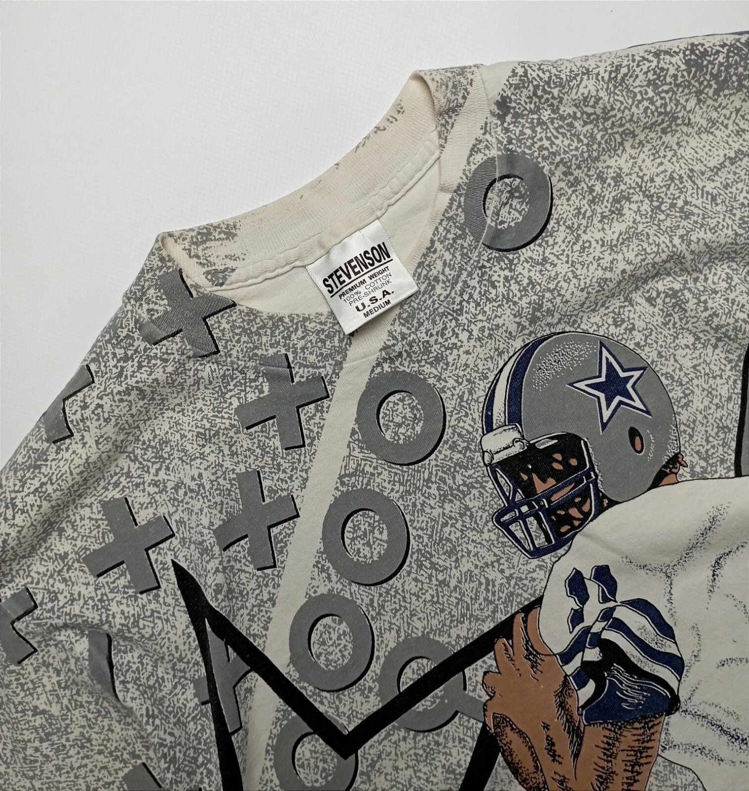 Stevenson Overall Co. Dallas Cowboys Stevenson Vintage T-Shirt Big Logo 1992–1993 Size US S / EU 44-46 / 1 - 7 Thumbnail