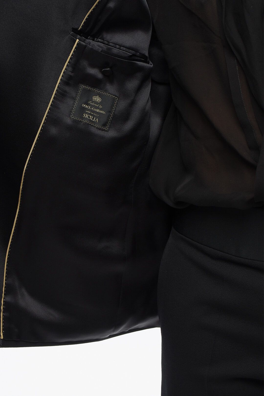 Dolce & Gabbana og1mm0825 Sicilia Double-Breasted Blazer in Balck Size US L / EU 52-54 / 3 - 5 Thumbnail
