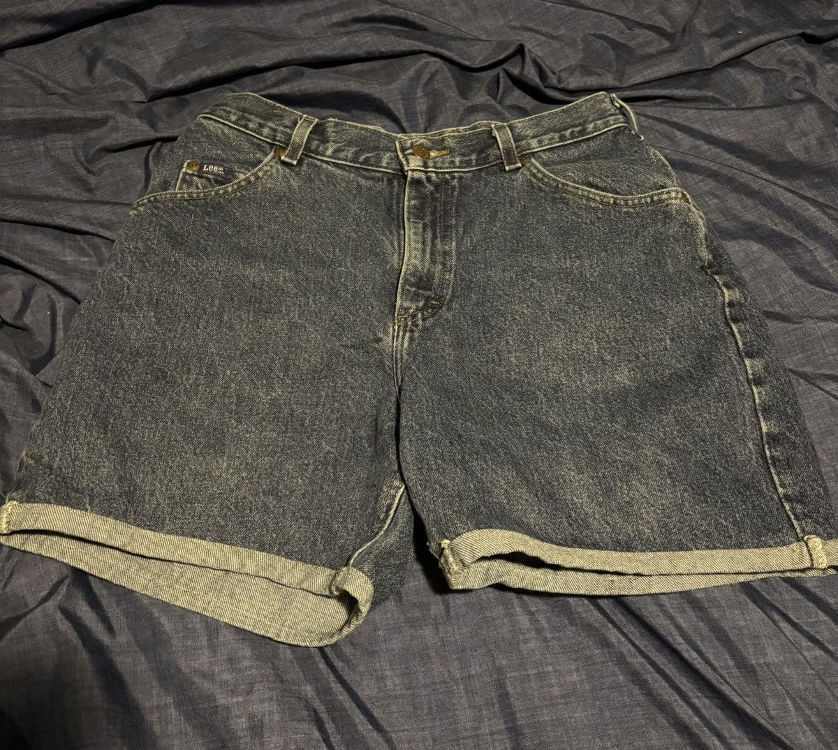 Lee Lee Jean Shorts Size 33 w/Red Yankees Embroidery Size US 33 - 1 Thumbnail