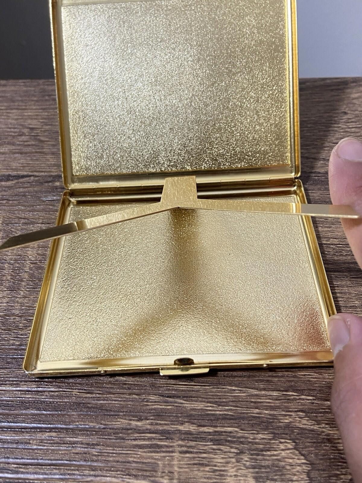 MCM MCM Germany Black Leather Gold Metal Cigarette Card Case Size ONE SIZE - 9 Thumbnail