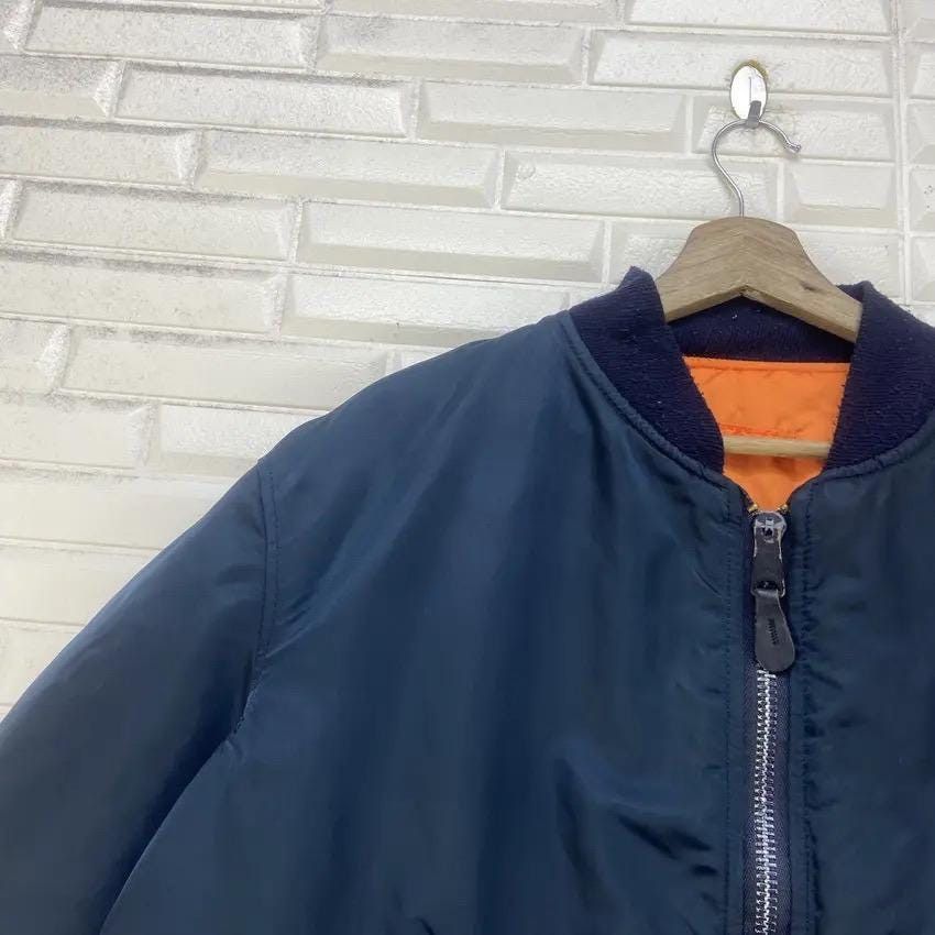 Alpha Industries Vintage Alpha Industries MA-1 Flight Bomber Jacket Size US XL / EU 56 / 4 - 13 Thumbnail