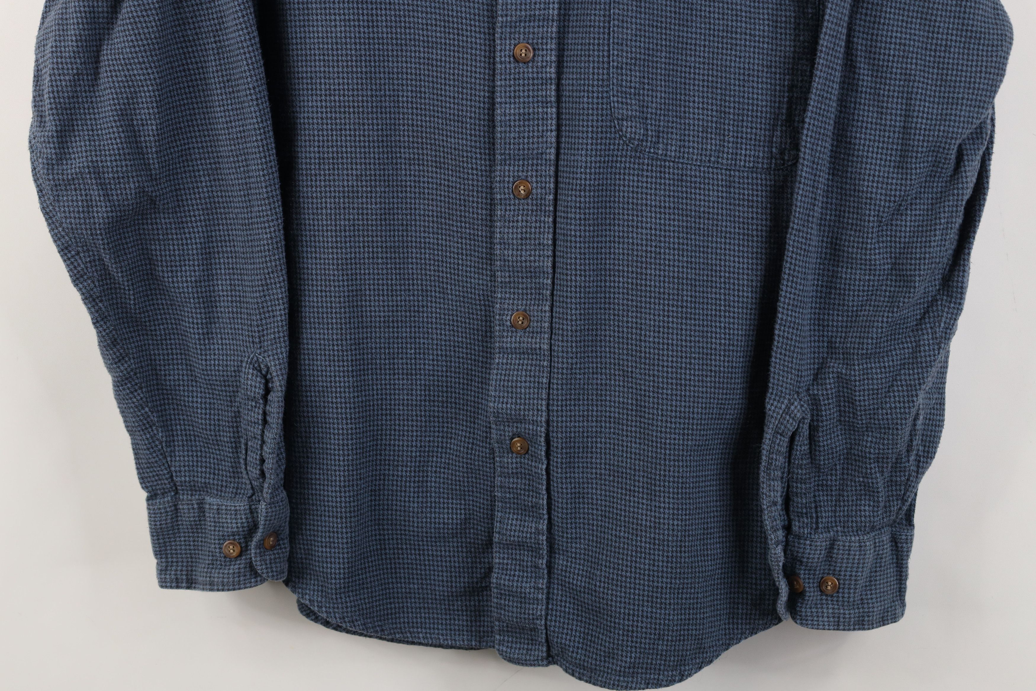 Vintage Vintage 90s Streetwear Flannel Houndstooth Button Down Shirt Size US M / EU 48-50 / 2 - 3 Thumbnail