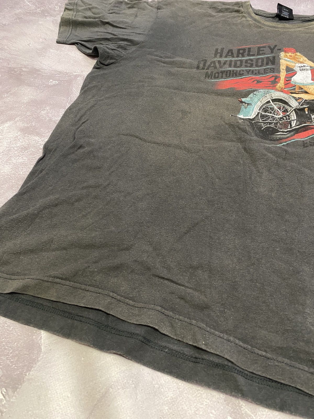 Harley Davidson Vintage Harley Davidson Biker Girl Tee Size US XXL / EU 58 / 5 - 5 Thumbnail