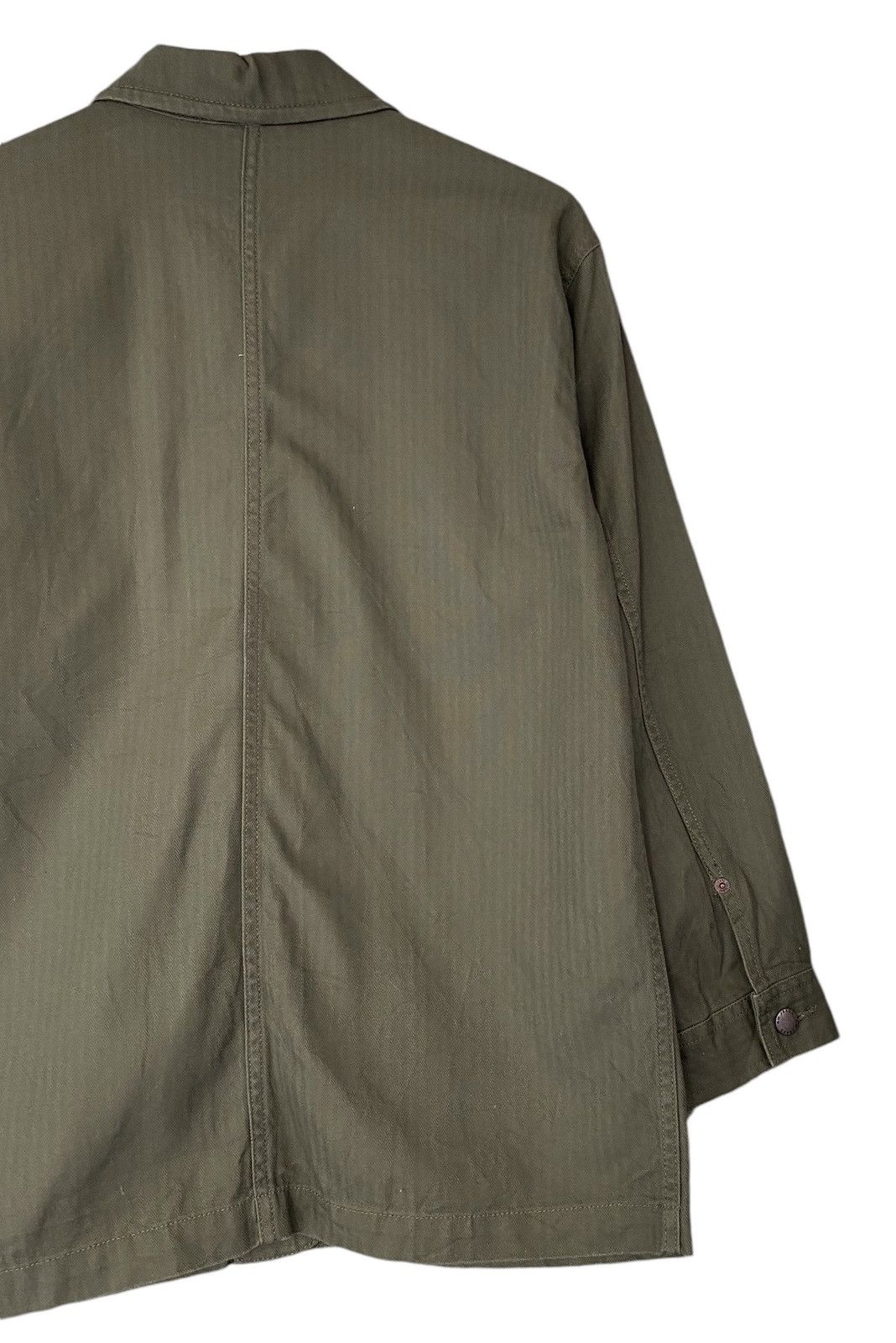 Uniqlo GU JEANS Chore Jacket Army Green Size US L / EU 52-54 / 3 - 9 Thumbnail