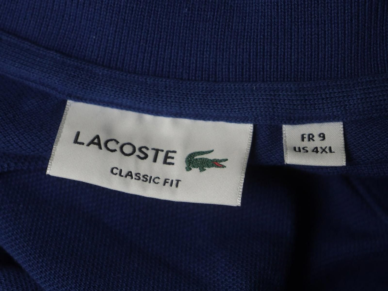 Lacoste Lacoste Blue 100% Cotton Collared Polo Shirt Size 4XL Size US XXL / EU 58 / 5 - 10 Thumbnail
