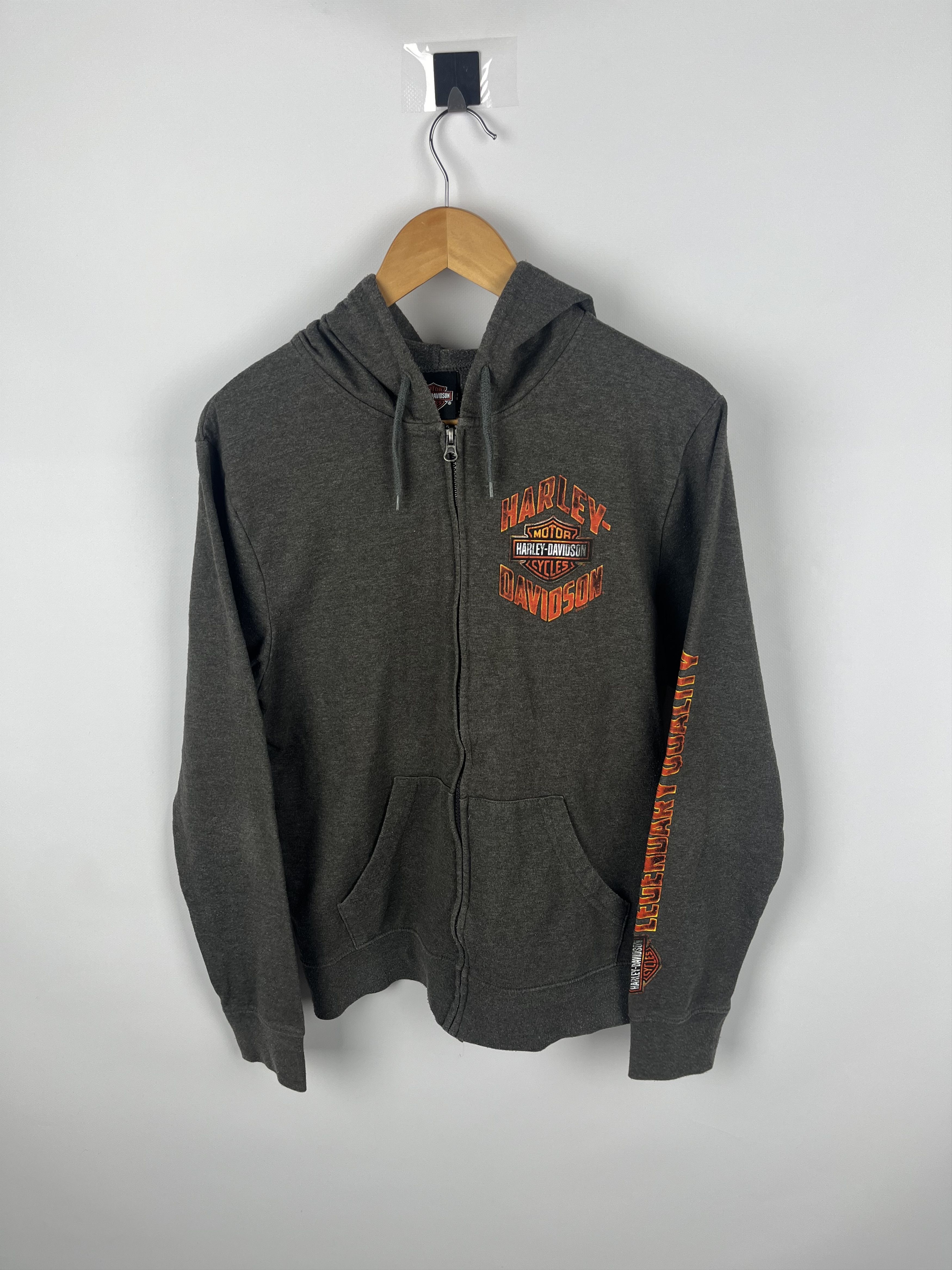 Harley Davidson Harley-Davidson Full Zip Hoodie Size Small Gray Size US S / EU 44-46 / 1 - 1 Thumbnail