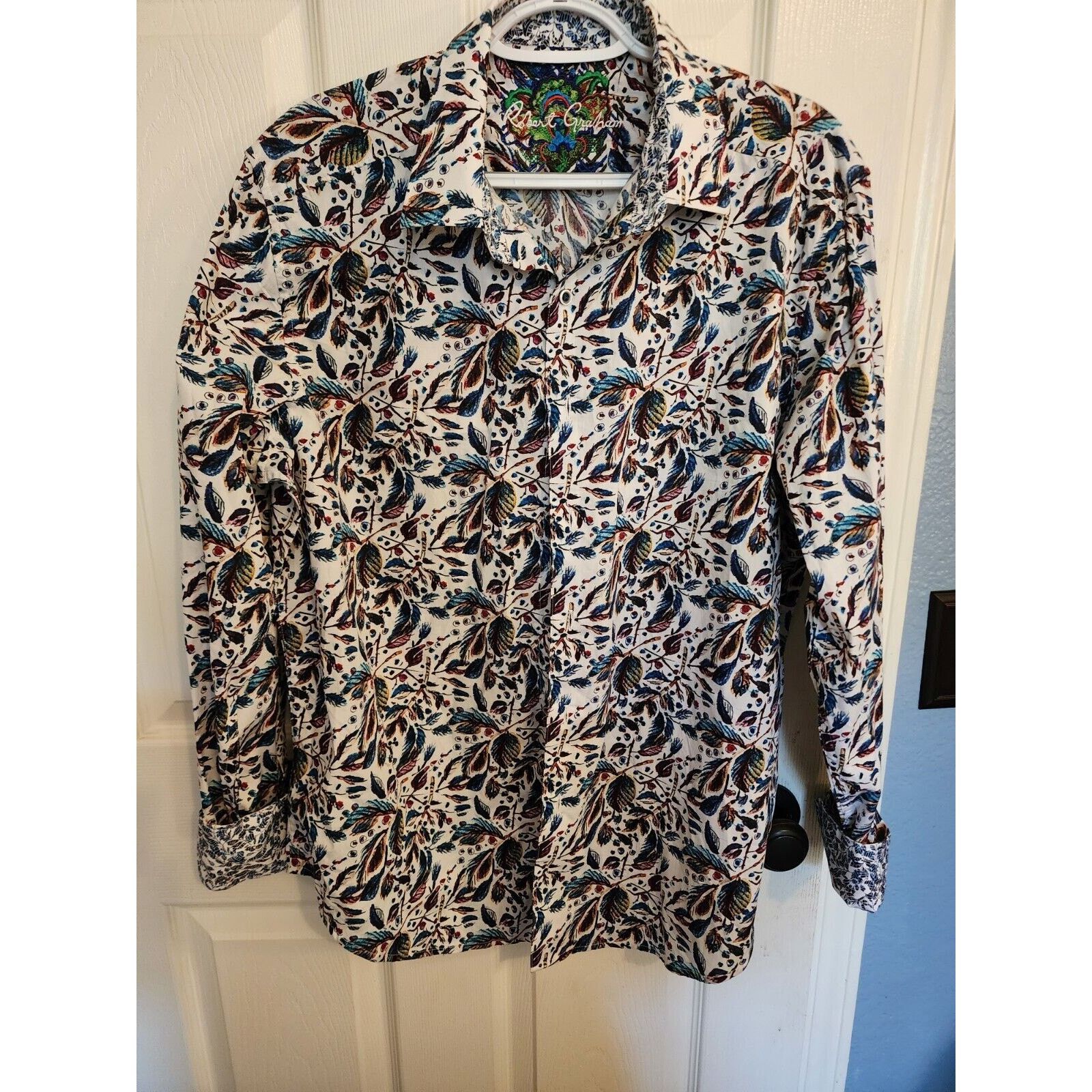 Robert Graham Robert Graham Men's Large Long Sleeve Button Up Shirt Size US L / EU 52-54 / 3 - 1 Thumbnail