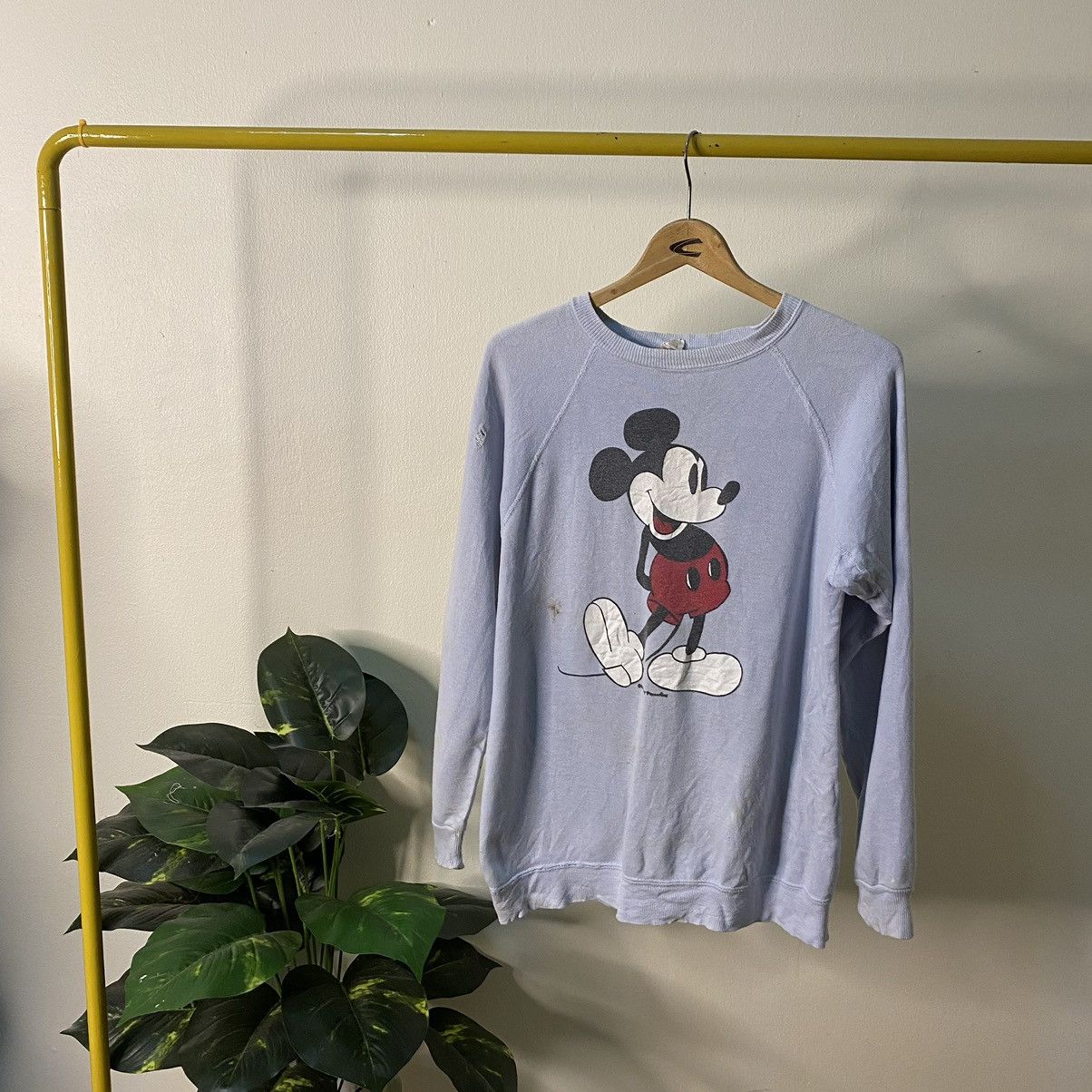 Mickey Mouse × Vintage Vintage 1980s Disney Mickey Mouse Sweatshirt Size US L / EU 52-54 / 3 - 1 Thumbnail