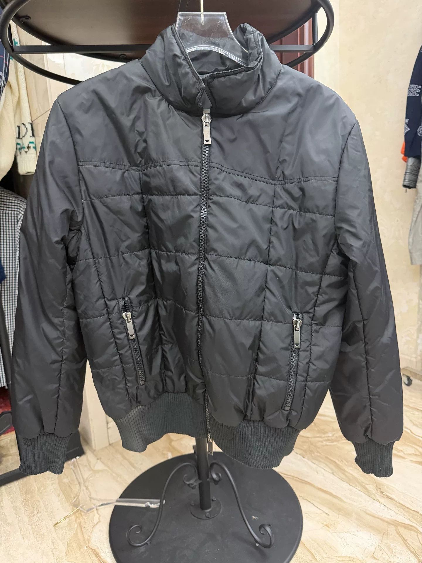 Armani Armani Cotton Padded Jacket Size US M / EU 48-50 / 2 - 1 Thumbnail