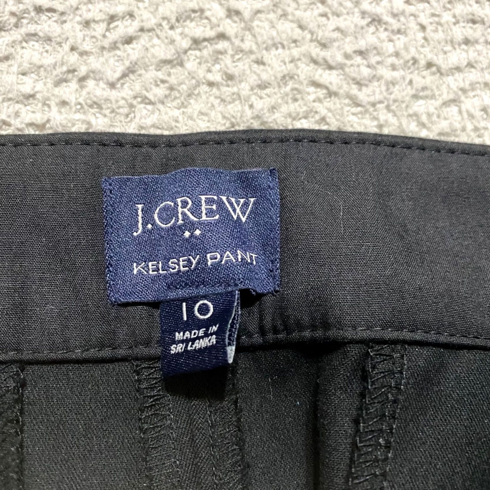 J.Crew J. Crew Womens Dress Pants sz 10 Black Business Dress Pants High Rise Bootcut Trousers Women Regular XS-40s? Size 30" / US 8 / IT 44 - 3 Thumbnail