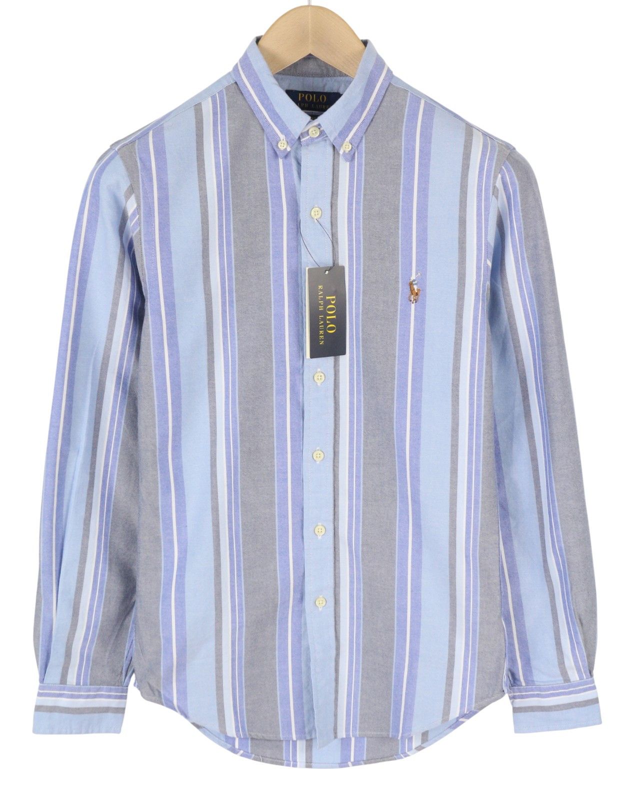 Ralph Lauren XS Striped Slim Fit Button-Down Neck Logo 87018 Size US XS / EU 42 / 0 - 1 Thumbnail