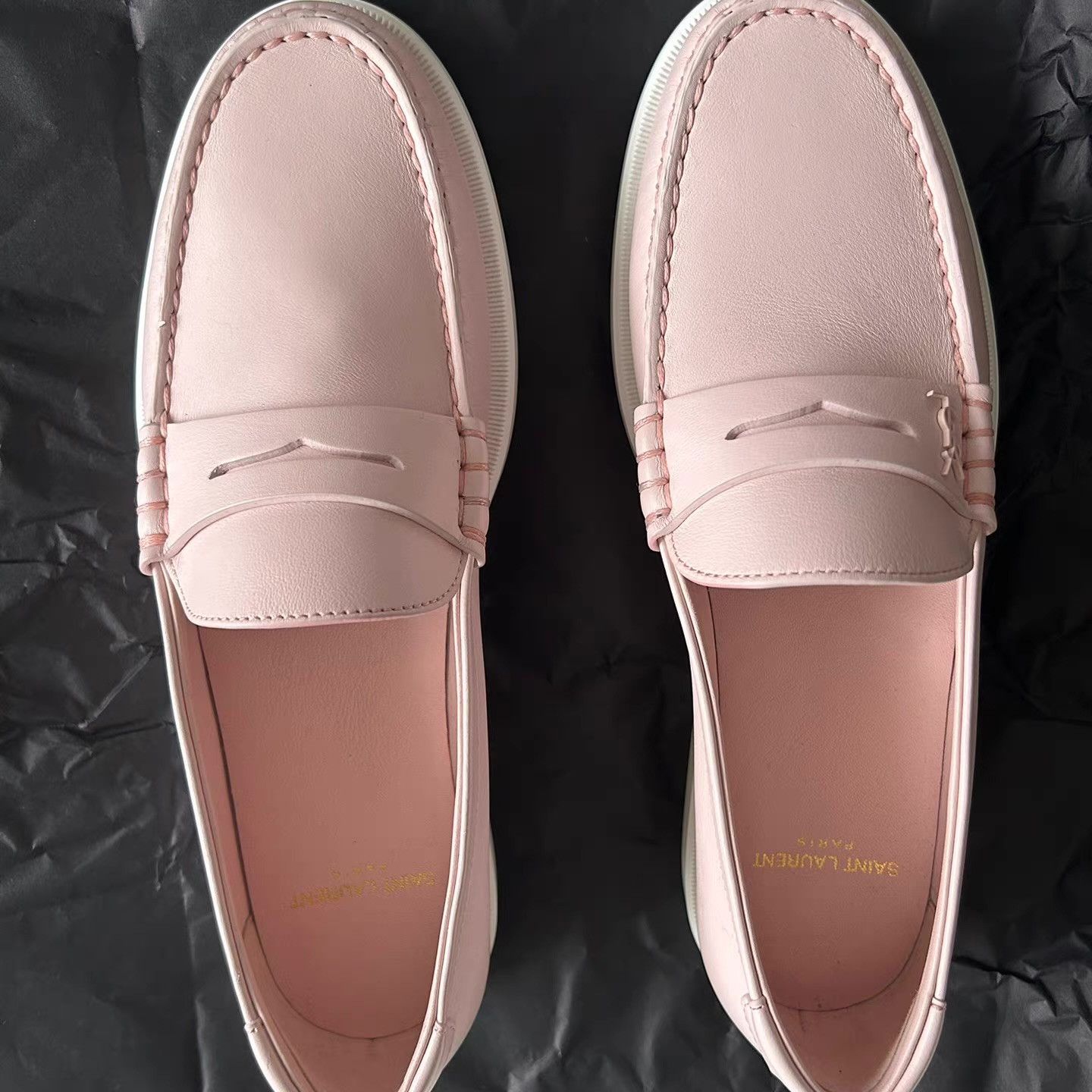 Saint Laurent Paris Saint Laurent Unisex Loafers Ｑ22 Size US 7 / EU 40 - 1 Thumbnail