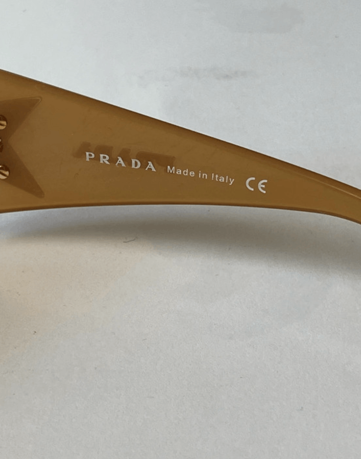 Prada PRADA Sunglasses Star Rectangle Wrap Shield Symbole Flame Size ONE SIZE - 8 Thumbnail