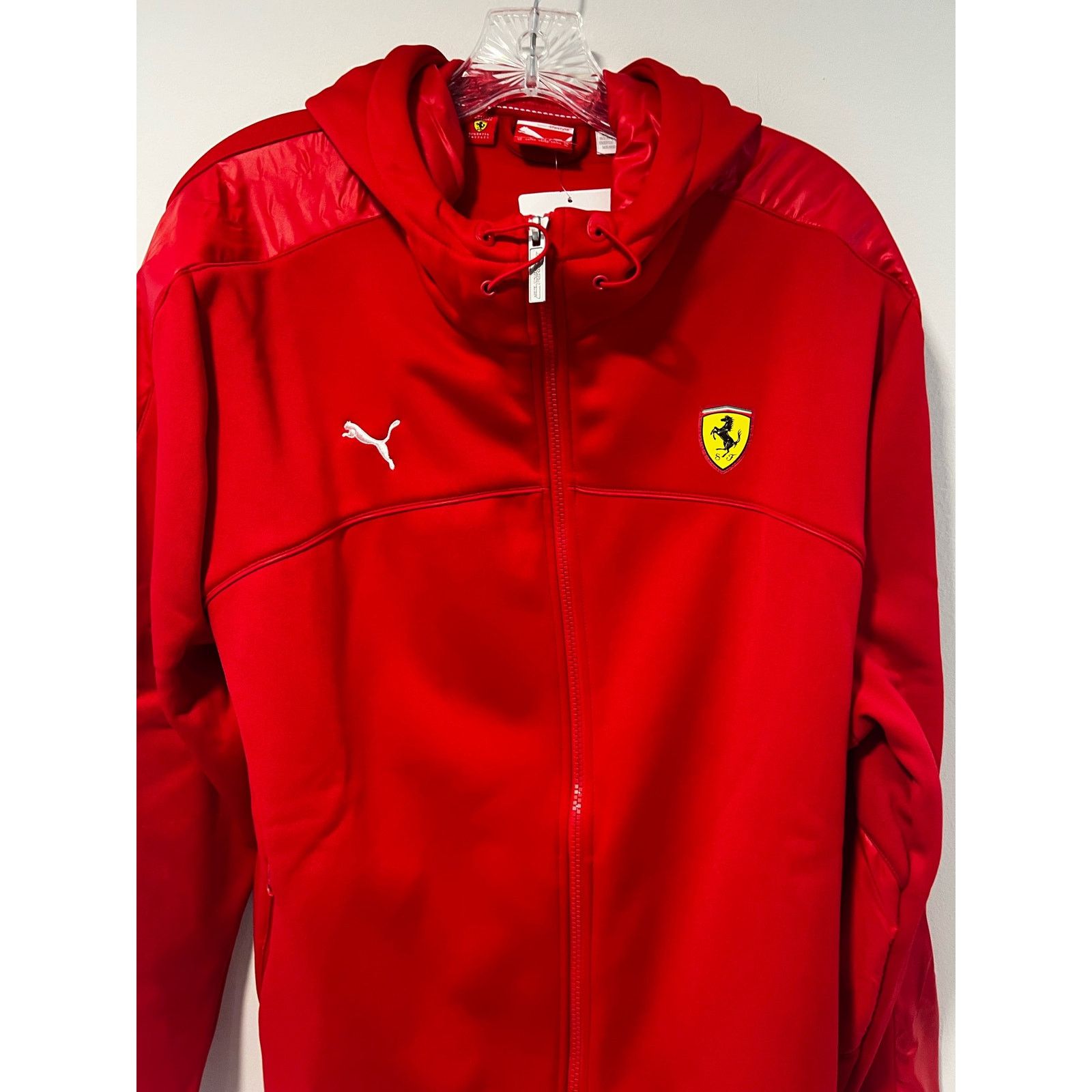 Puma NWT Puma Scuderia Ferrari Soft Shell Hooded Jacket Zip-up Size US XXL / EU 58 / 5 - 6 Thumbnail