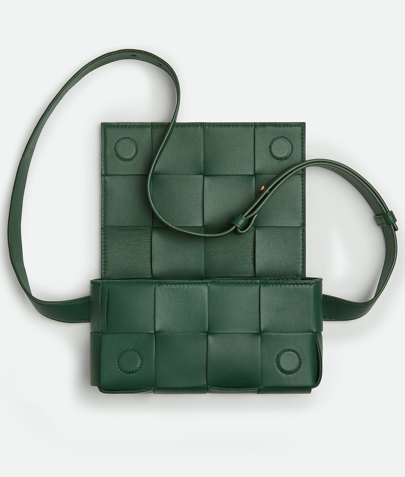 Bottega Veneta o1n1vont0225 Size: OS / Unisex Cassette Belt Bag Dark Green Size ONE SIZE - 3 Thumbnail