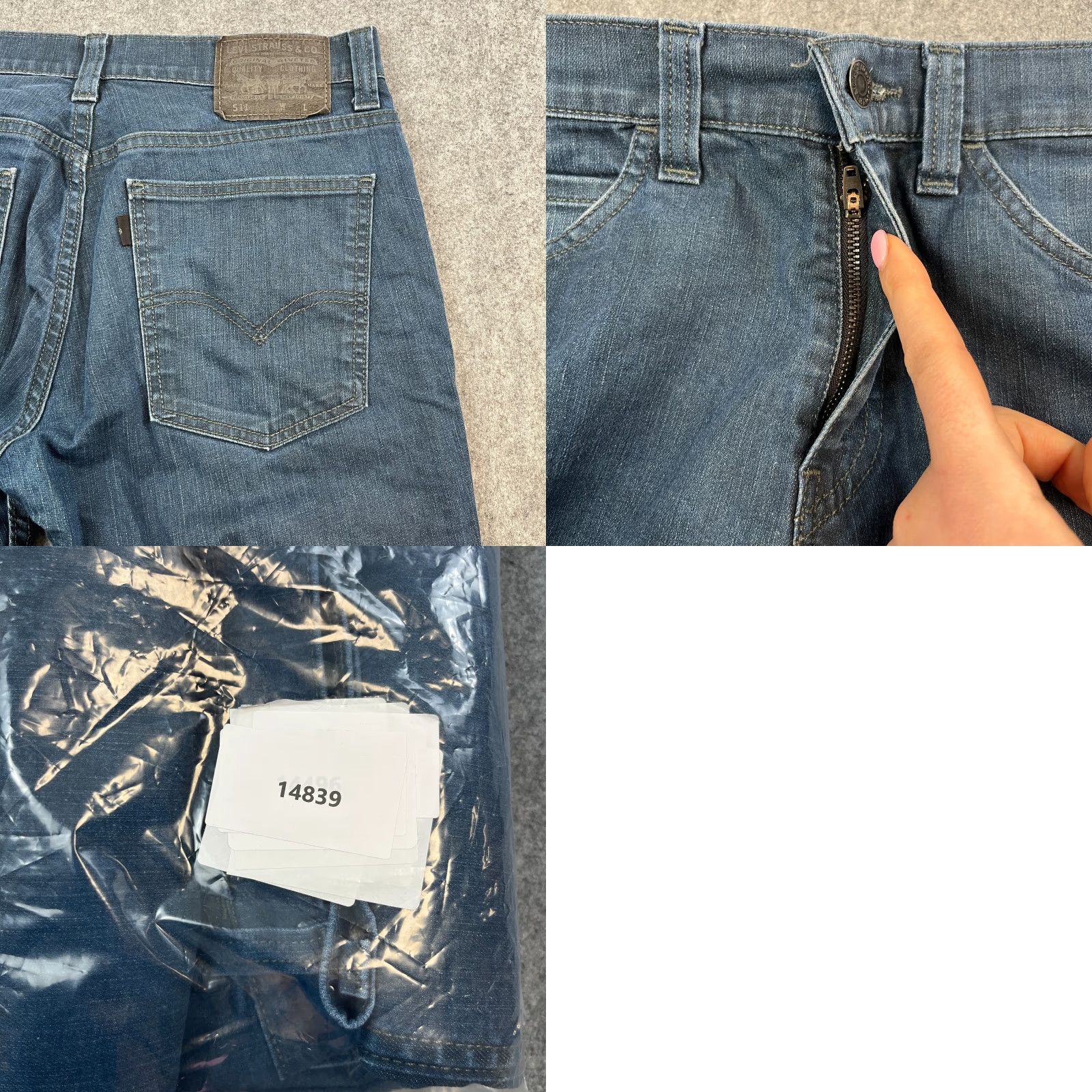 Levi's Levi's 511 Jeans Slim Tapered 32 32 Dark Wash Blue Stretch Zip Fly Denim Cotton Elastan Regular Mens Jeans Size US 32 / EU 48 - 8 Thumbnail