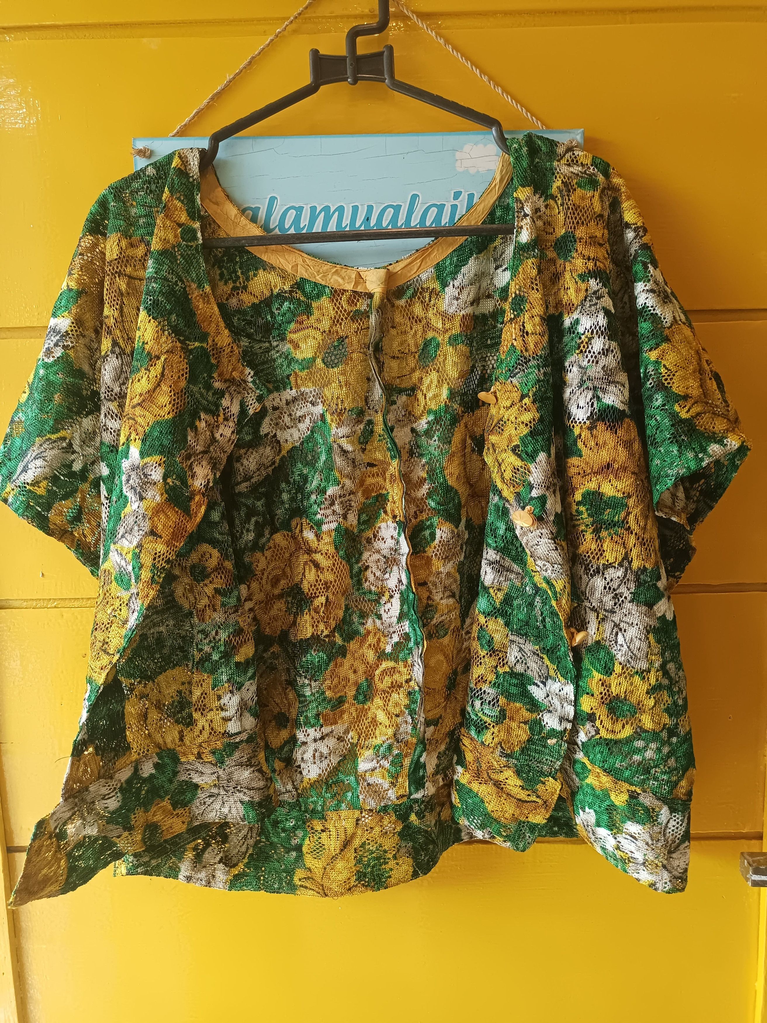 If Six Was Nine × Japanese Brand Womens Floral Lace Crop Tops Short Sleeve Size XL / US 12-14 / IT 48-50 - 4 Thumbnail