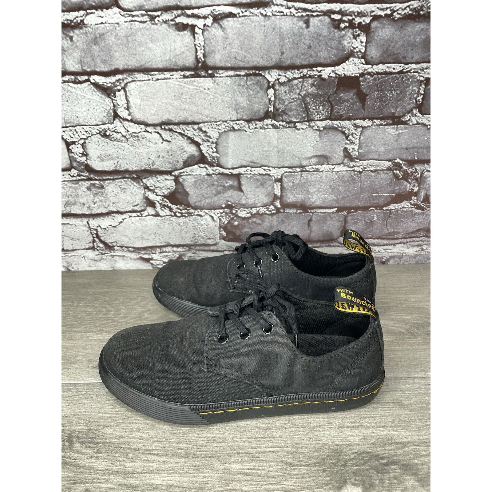Dr. Martens Doc Dr. Martens SantAnita Black Airwair Casual Lace Up Shoes Size US 6 / IT 36 - 1 Thumbnail