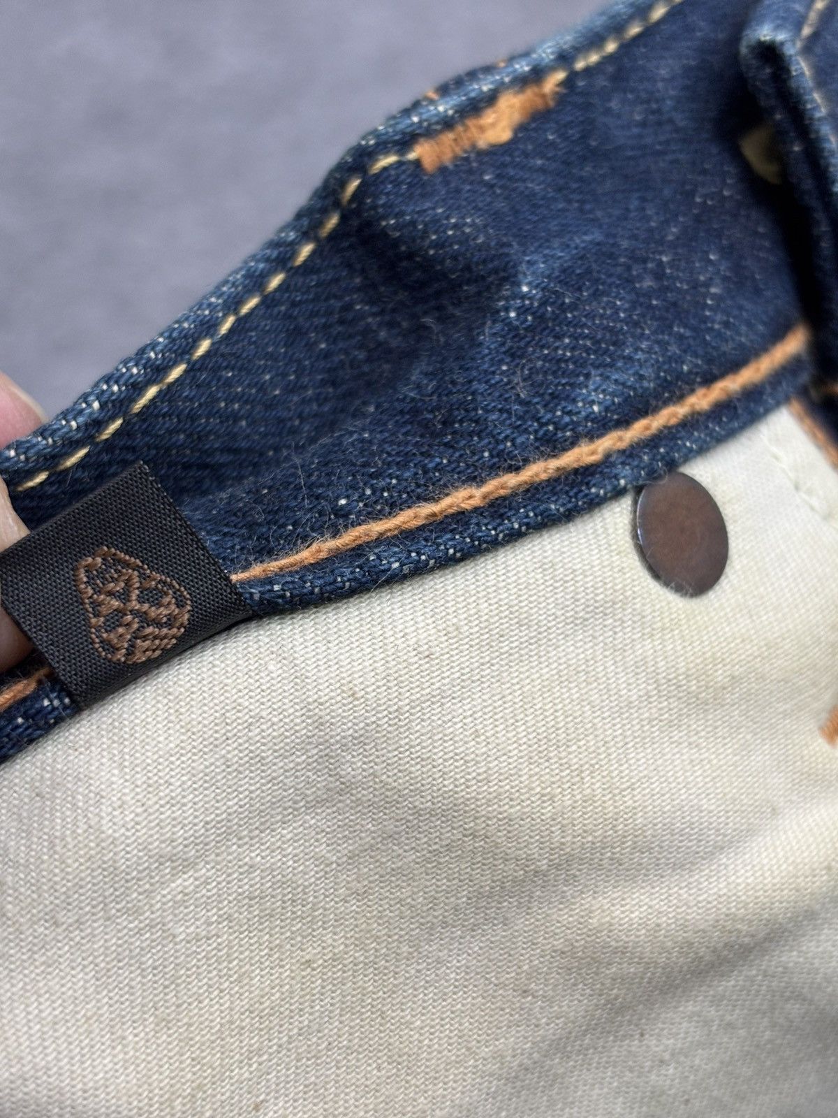 Jelado 💥Sturdy Flare💥Archival Jelado Japan Flare Biker Denim F603 Size US 27 - 20 Thumbnail