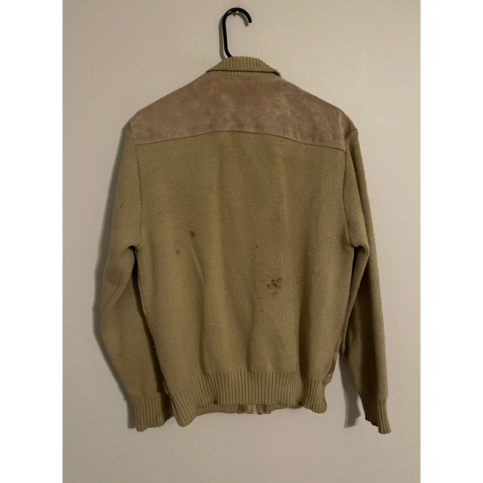 Vintage VINTAGE Network Suede Cowhide Leather Zip Bomber Cafe Racer Jacket - Men's XL Size US XL / EU 56 / 4 - 4 Thumbnail