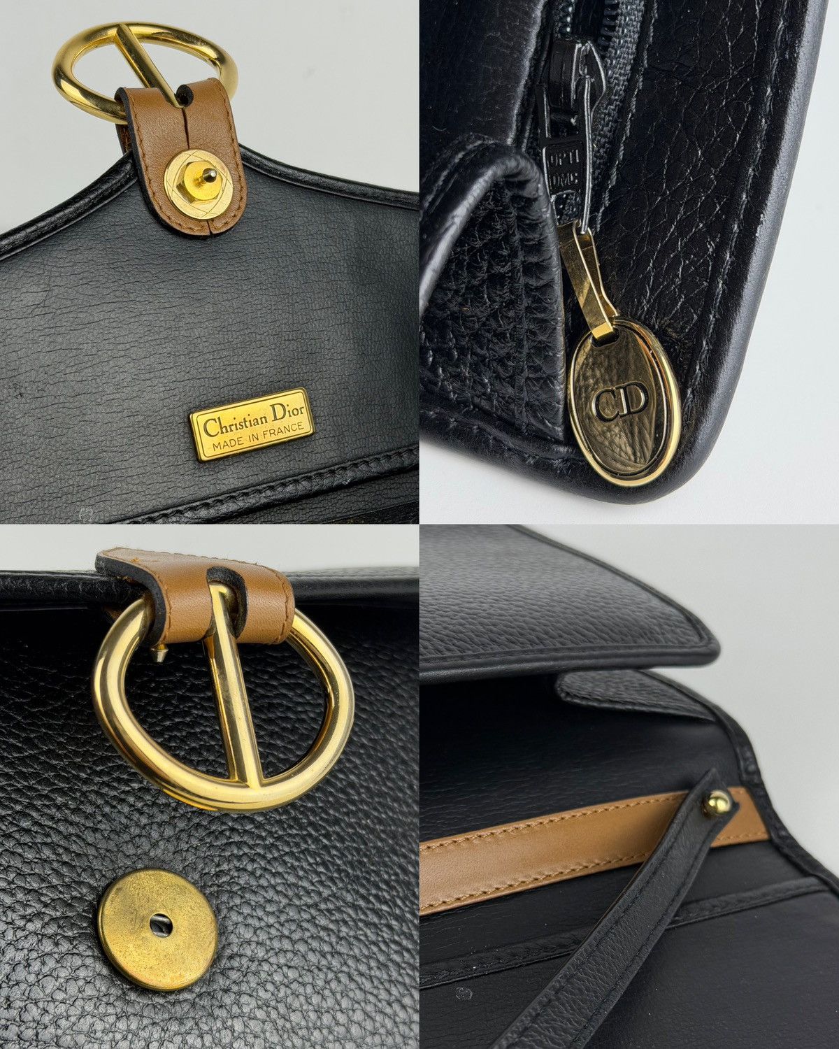 Dior Vintage 80s Dior leather shoulder/ crossbody bag Size ONE SIZE - 20 Thumbnail