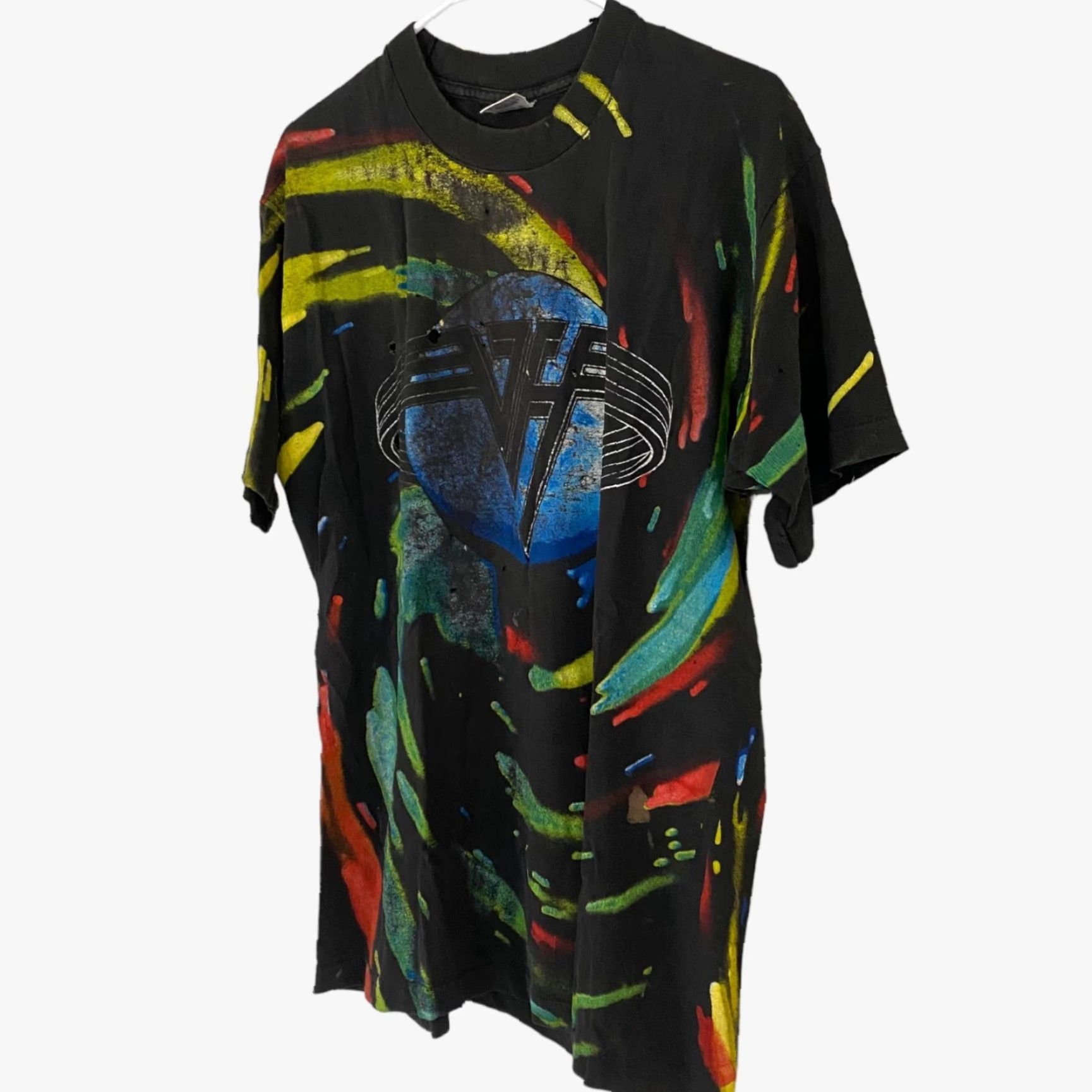 Fruit Of The Loom VINTAGE 1993 Van Halen Live U.S Tour Concert Rock Band T Shirt Mens Large L USA Size US L / EU 52-54 / 3 - 2 Thumbnail