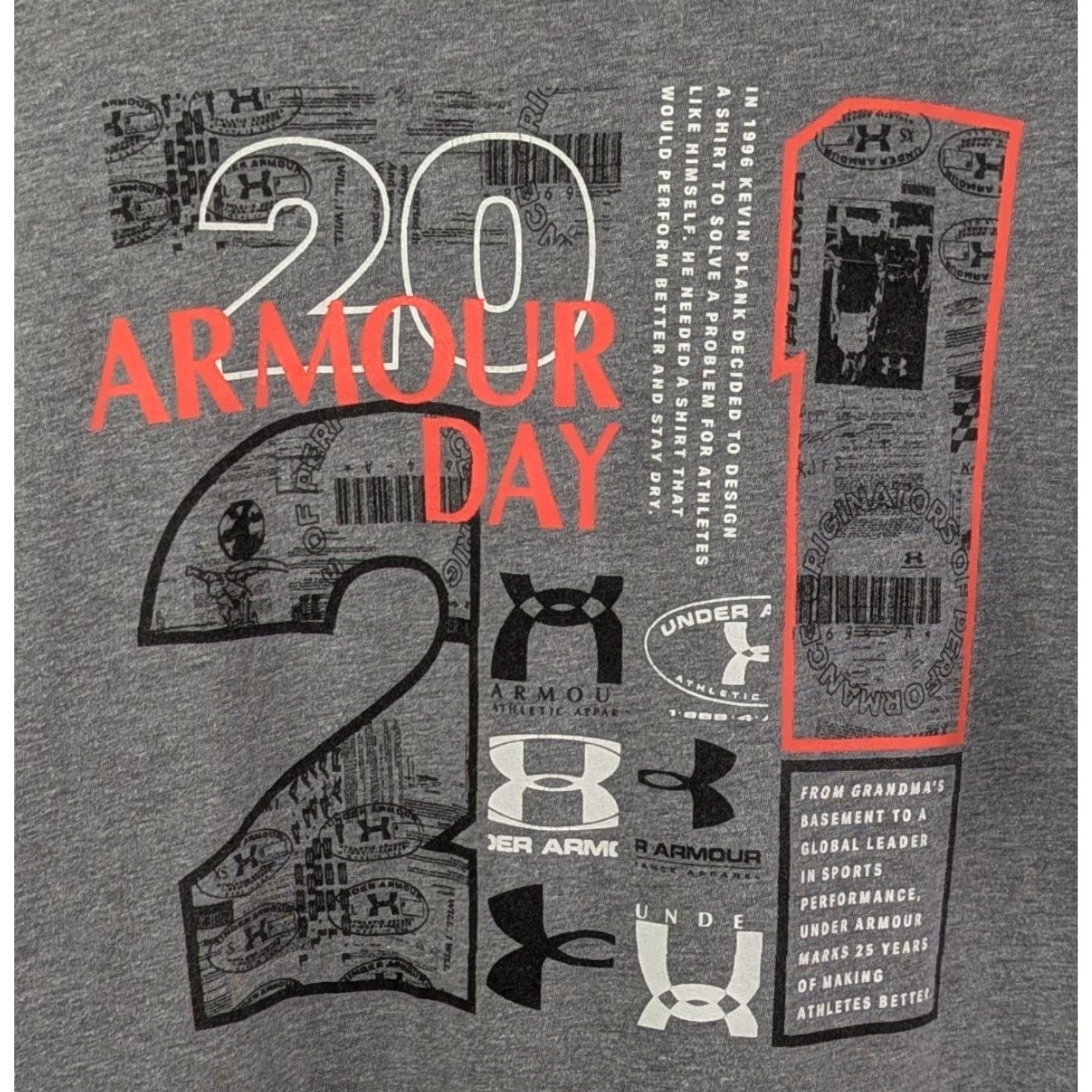 Under Armour Under Armour Grey T-Shirt Men XL Loose Armour Day 2021 Logo Casual Shirt Mens XL Gray Logo Casual Size US XL / EU 56 / 4 - 2 Thumbnail