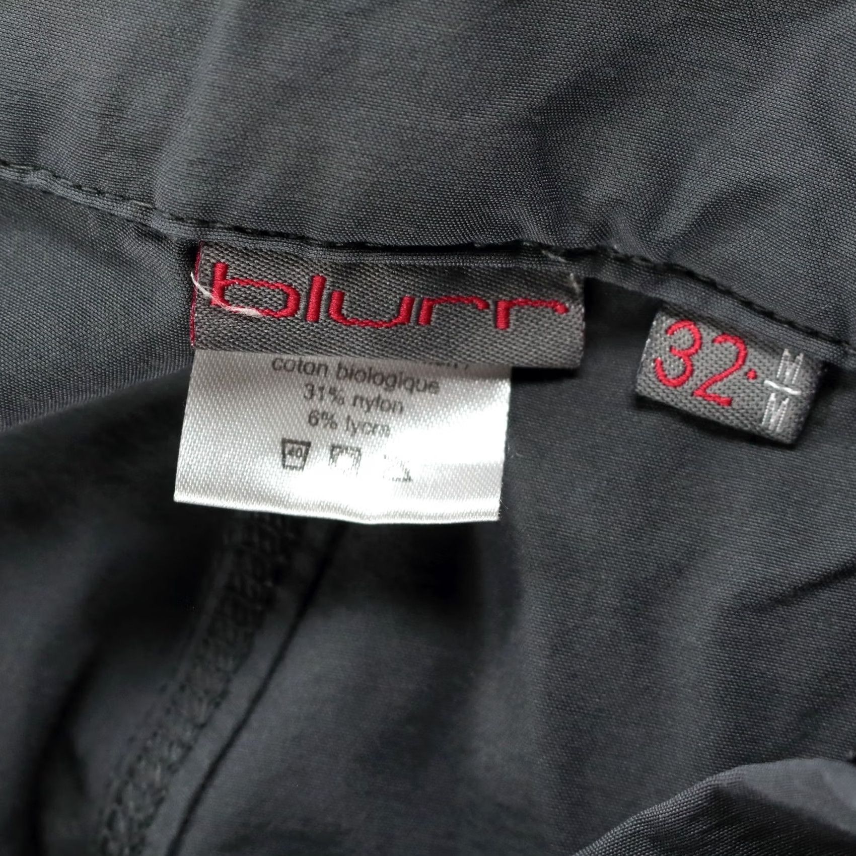 Vintage VTG Blurr Y2K Stretch Tech Pants MEDIUM Gray Cotton Blend Nylon Spandex Chino Pockets Lightweight Adjustable Waistband Mens 33in Inseam Size US 31 - 7 Thumbnail