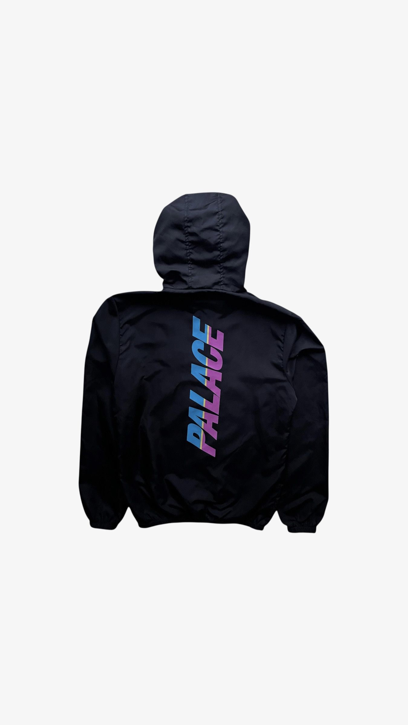 Palace Vintage Y2K Men's Palace Spell Out Print Black Hooded Jacket Size US M / EU 48-50 / 2 - 1 Thumbnail