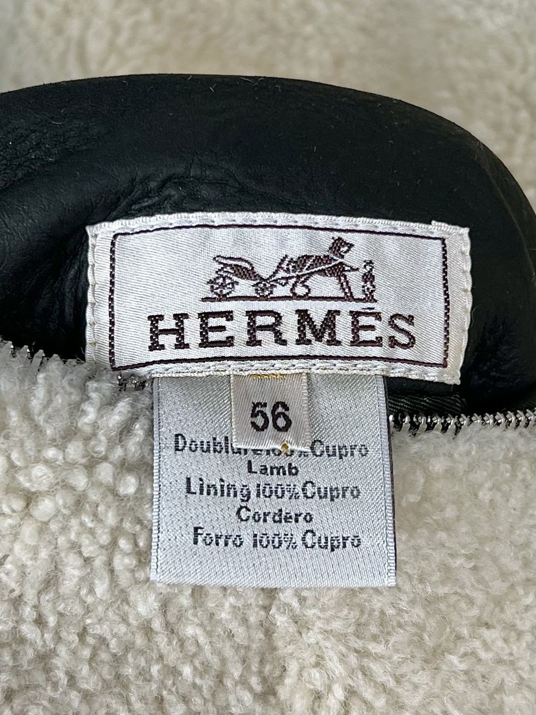 Hermes HERMES Jacket Leather Reversible Lambskin Sheepskin Men’s Size US XL / EU 56 / 4 - 10 Thumbnail