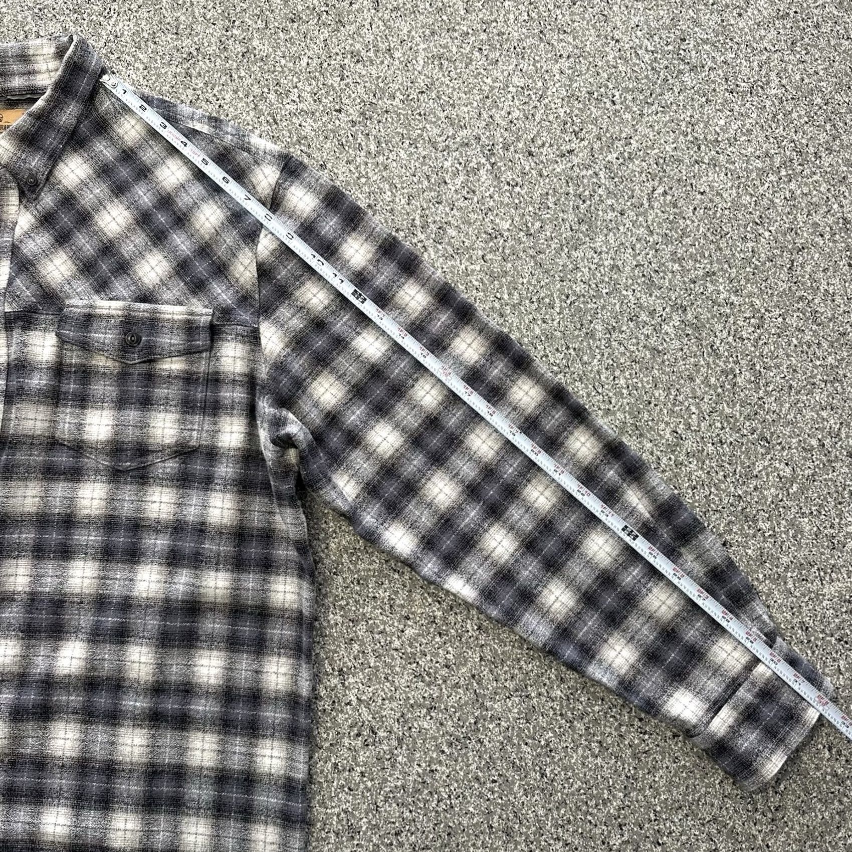 Vintage RedHead Plaid Flannel Shirt Mens 2XL Long Sleeve Button-Up Gray Stretch Cotton Spandex Size US XXL / EU 58 / 5 - 6 Thumbnail