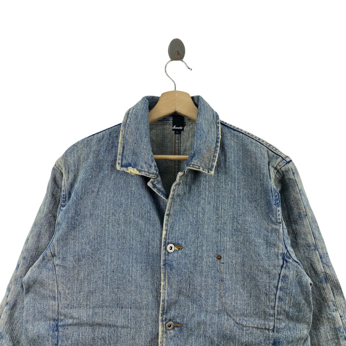 Vintage Vintage 90s SNOOTY Italian Brand Blue Jeans Coat Jacket Size US L / EU 52-54 / 3 - 2 Thumbnail