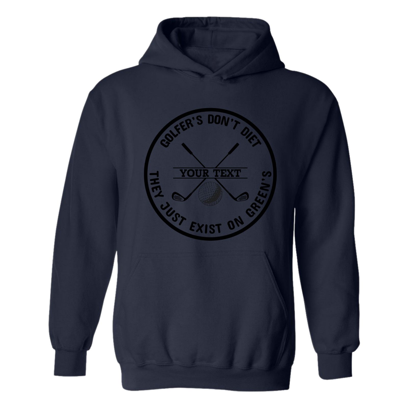 & Other Stories Golf Hoodie Golfers Dont Diet Personalized Name Clubs Ball Size US L / EU 52-54 / 3 - 14 Thumbnail