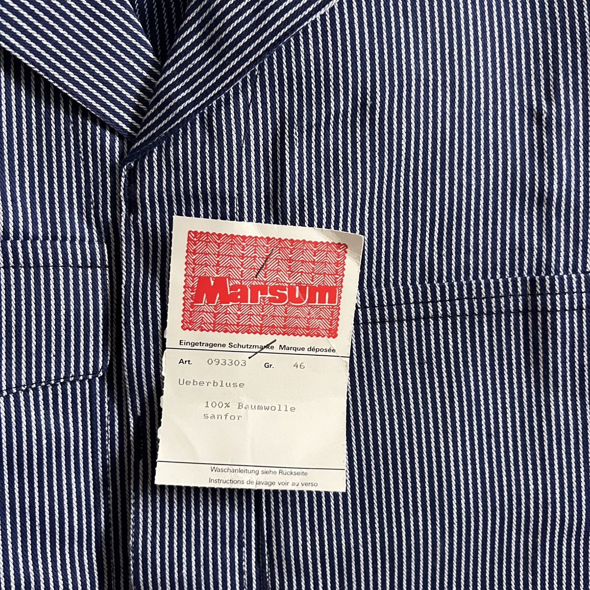 Vintage Marsum striped vintage chore works sanfor jacket Size US S / EU 44-46 / 1 - 4 Thumbnail