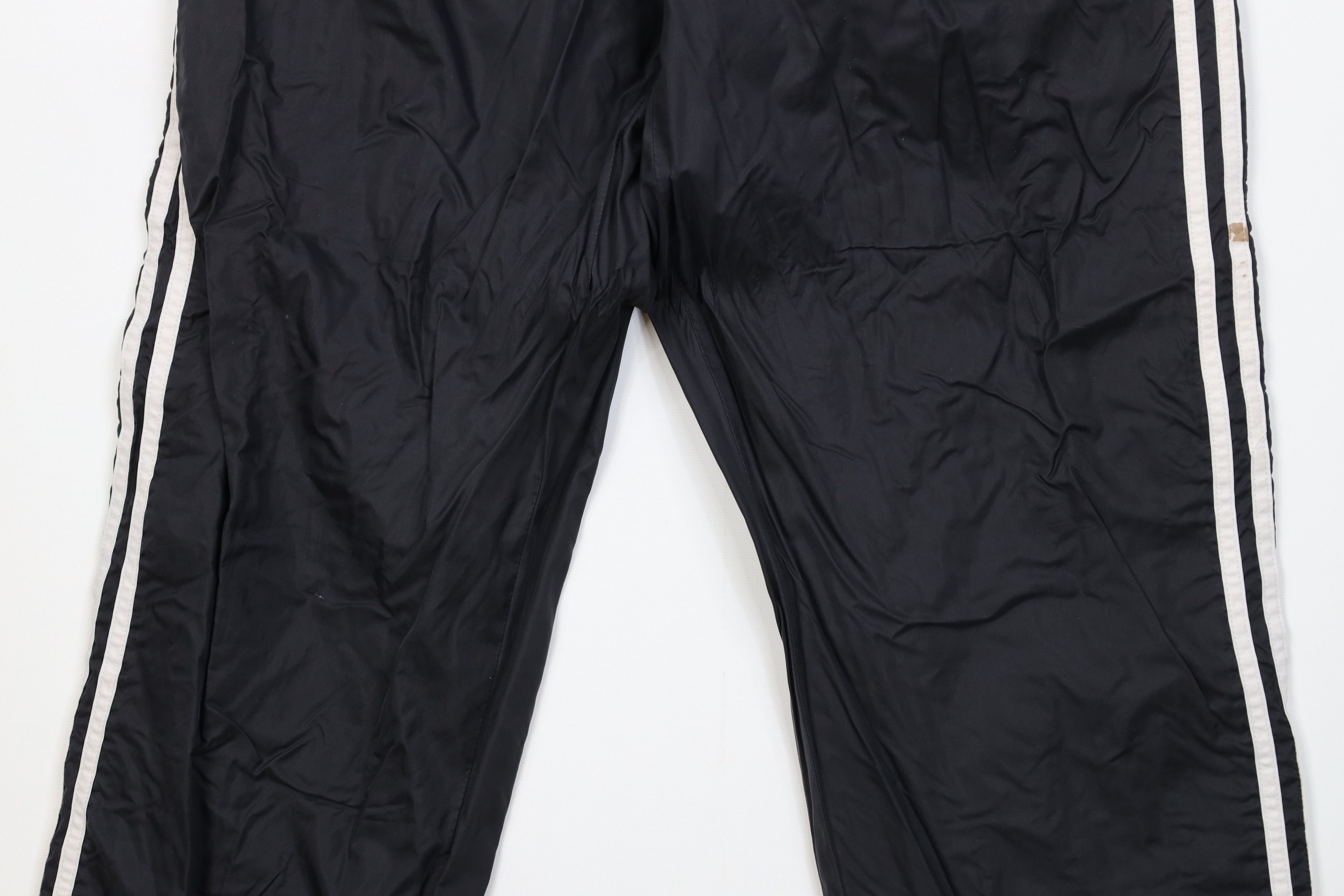 Adidas Vintage Y2K Adidas Lined Tearaway Windbreaker Pants Black Size US 36 / EU 52 - 3 Thumbnail