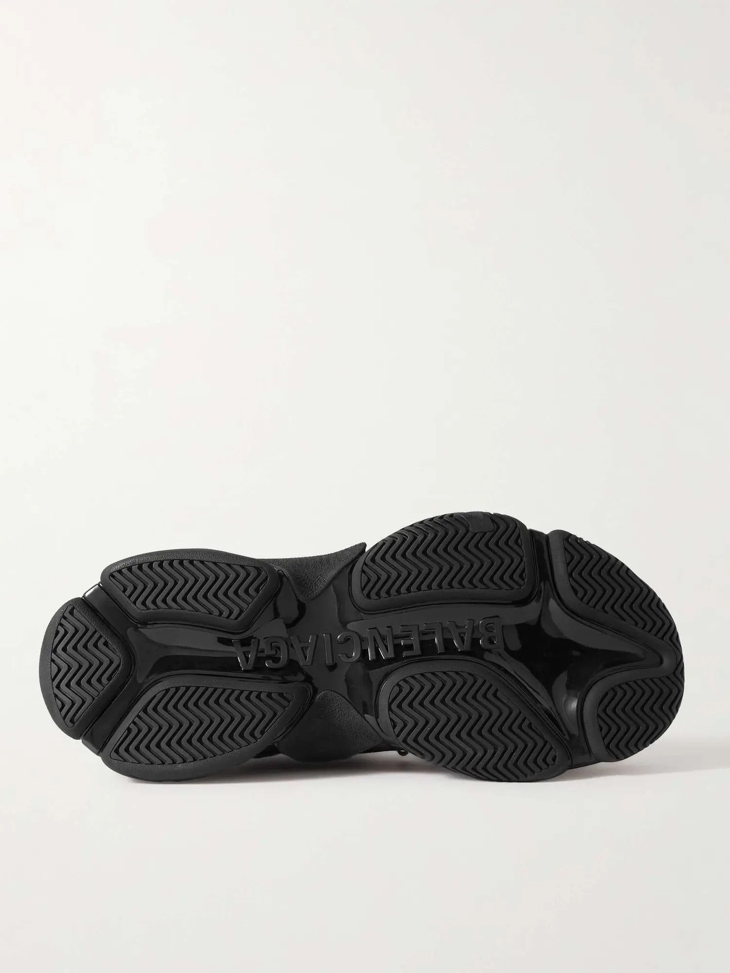 Balenciaga o1in1g0225 Triple S Sneakers With Piercing in Black Size US 13 / EU 46 - 3 Thumbnail