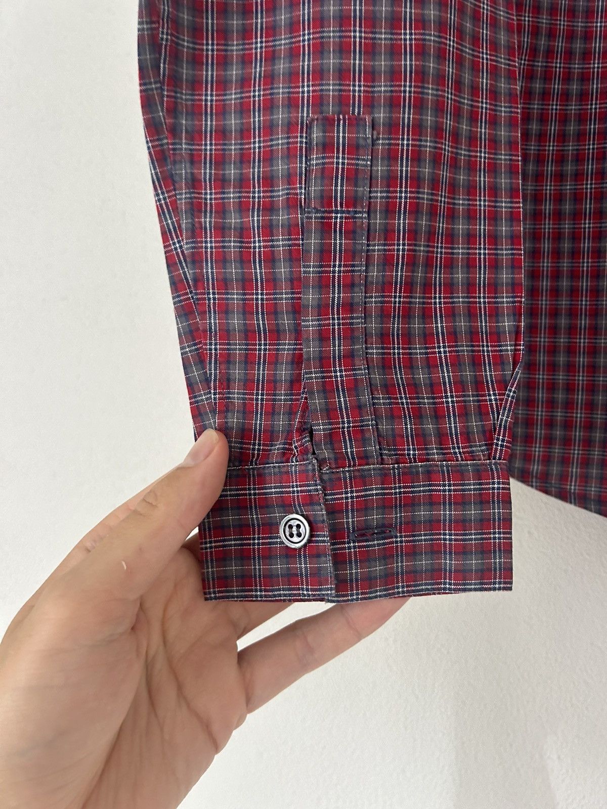 Dior Dior Homme Red Plaid Button-Up Shirt Size US S / EU 44-46 / 1 - 5 Thumbnail