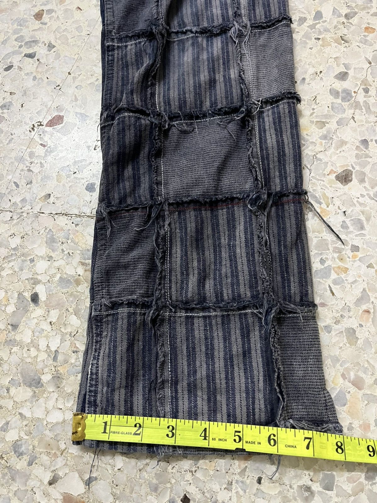 Issey Miyake × Japanese Brand Distressed Japanese brand AYUITE patchwork denim Size US 30 / EU 46 - 15 Thumbnail