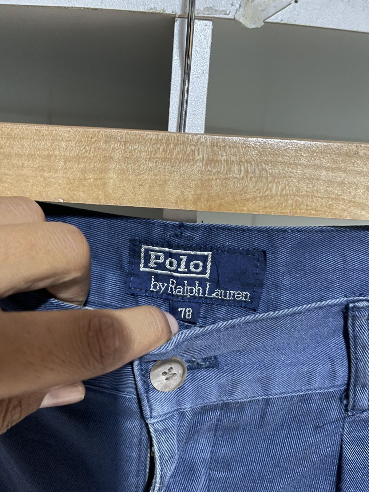 Polo Ralph Lauren Vintage Faded blue Polo Rlaph Lauren Cotton Pants Size US 29 - 3 Thumbnail