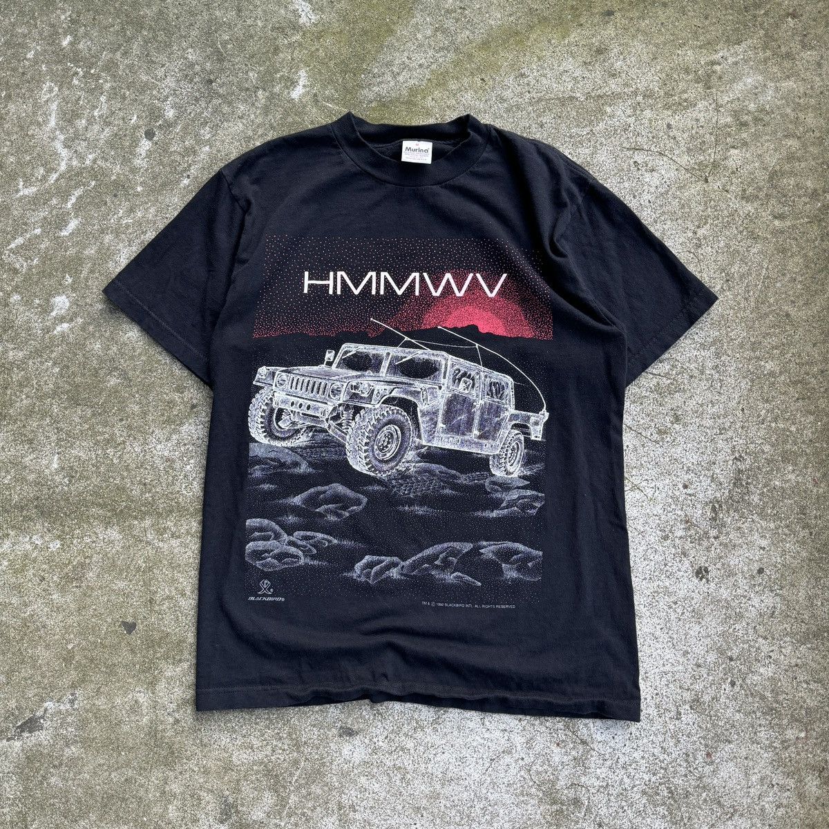 image of 90's Blackbird Hmmwv Tee M, Men's (Size Medium)