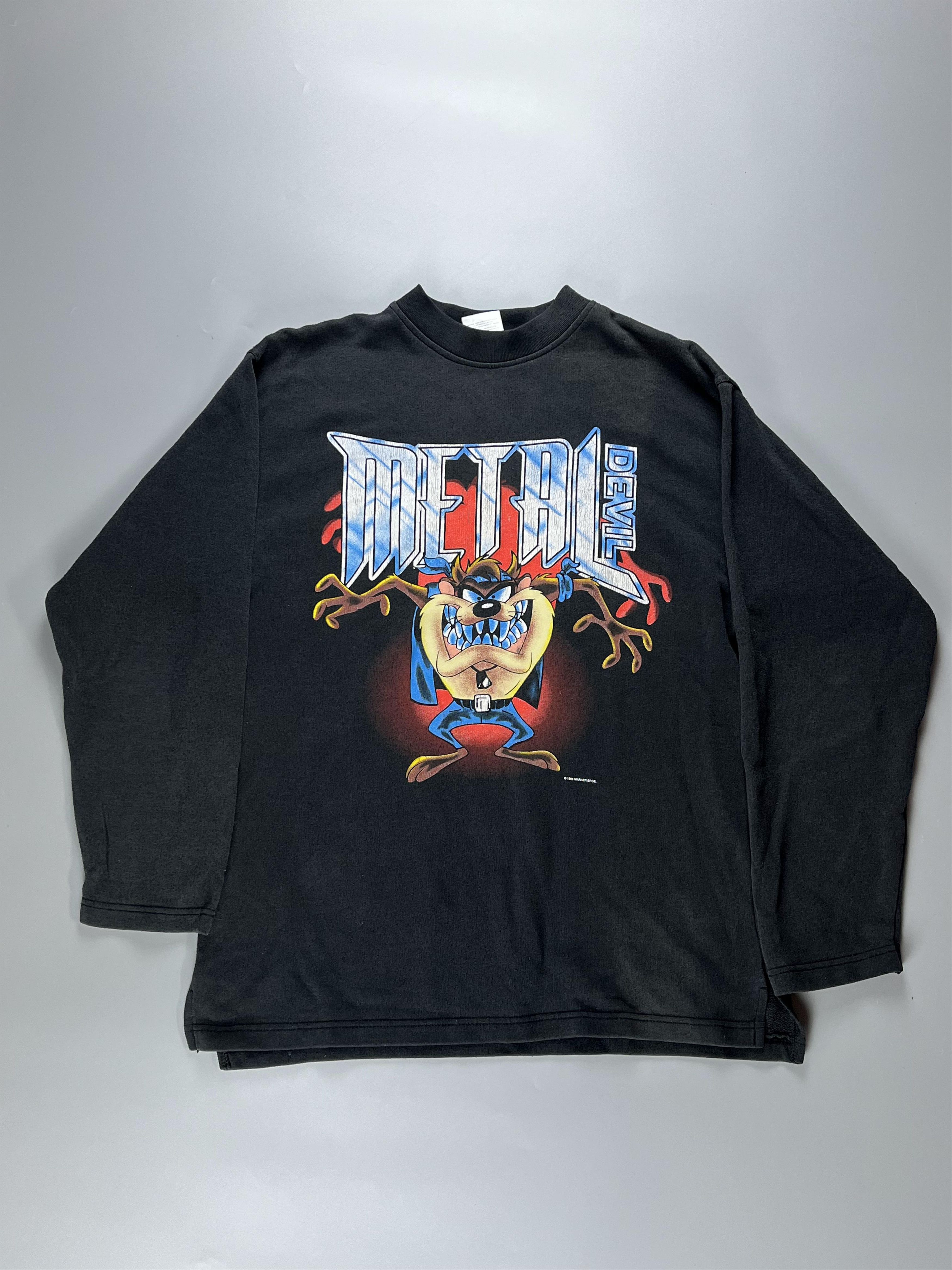 Vintage Rare Vintage Looney Tunes 1996 Metal Devil Size US L / EU 52-54 / 3 - 3 Thumbnail