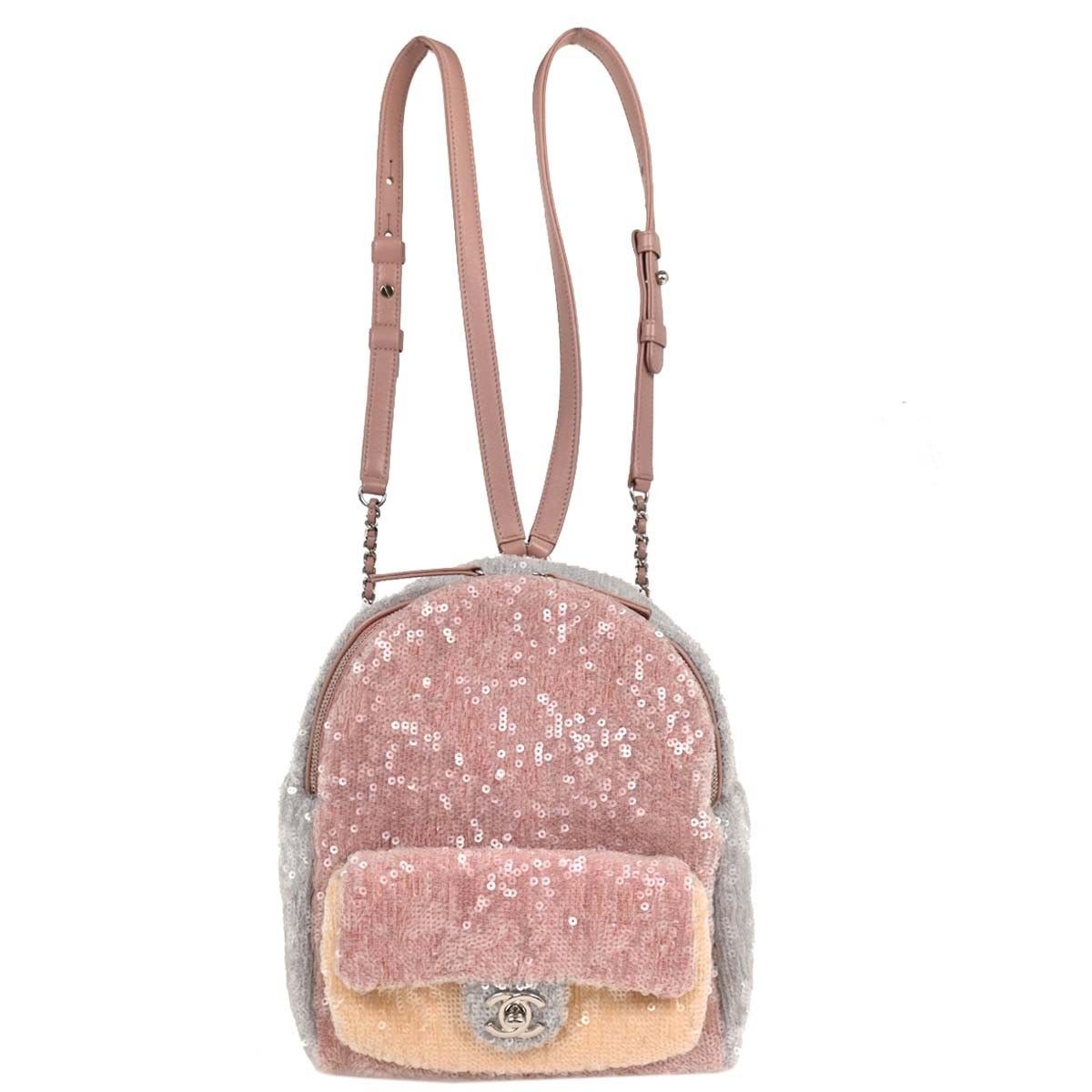 Chanel Chanel Waterfall Backpack Sequins with Leather Size ONE SIZE - 1 Thumbnail