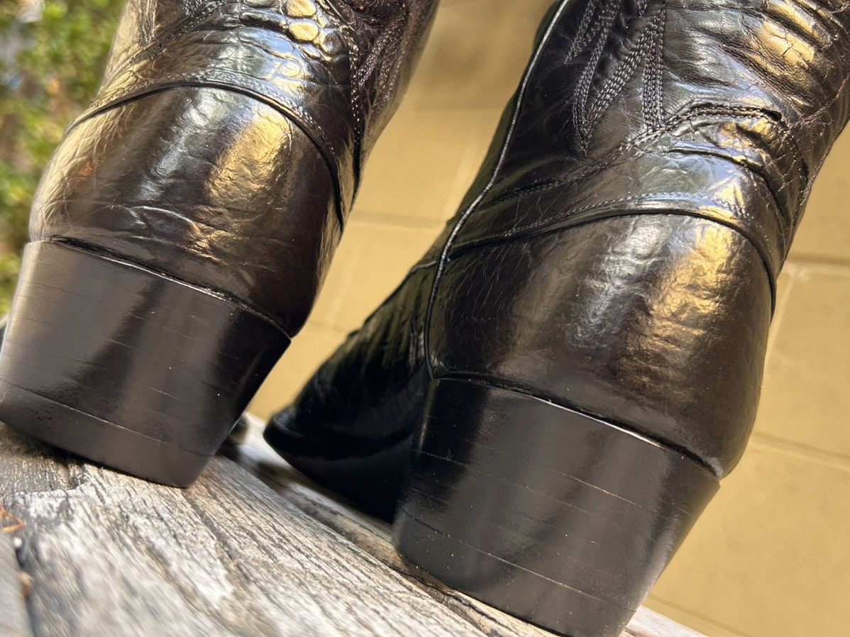 Justin Boots Justin Pre-Ban Genuine Sea Turtle Cowboy Boots Size 9.5 D Size US 9.5 / EU 42-43 - 19 Thumbnail