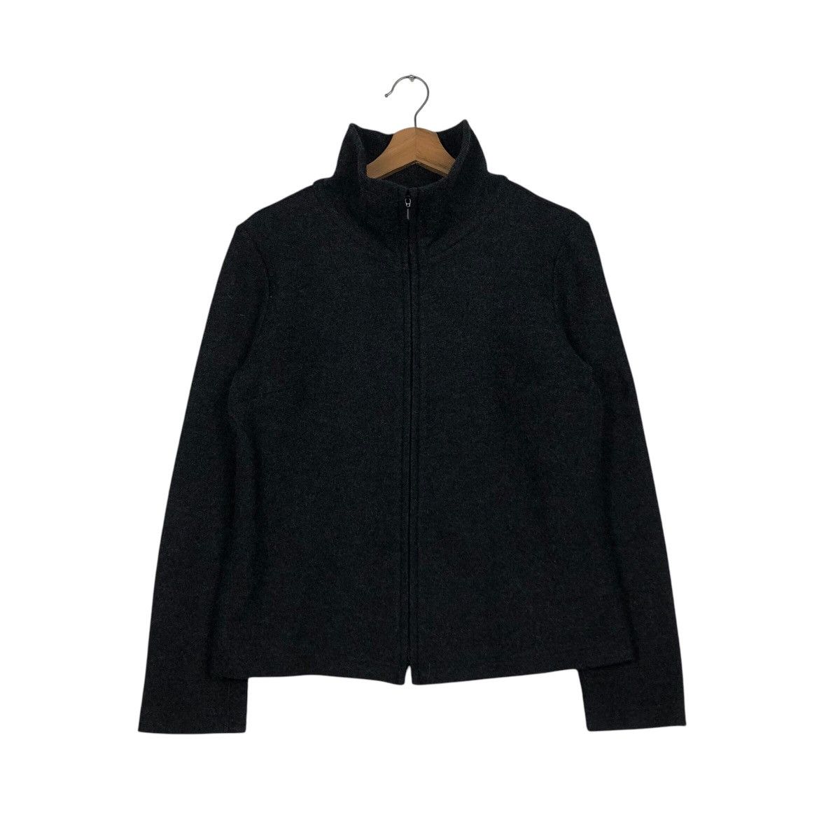 Vintage 📌Vintage Wool Zipper Cropped Jacket Valentino Size US M / EU 48-50 / 2 - 2 Thumbnail