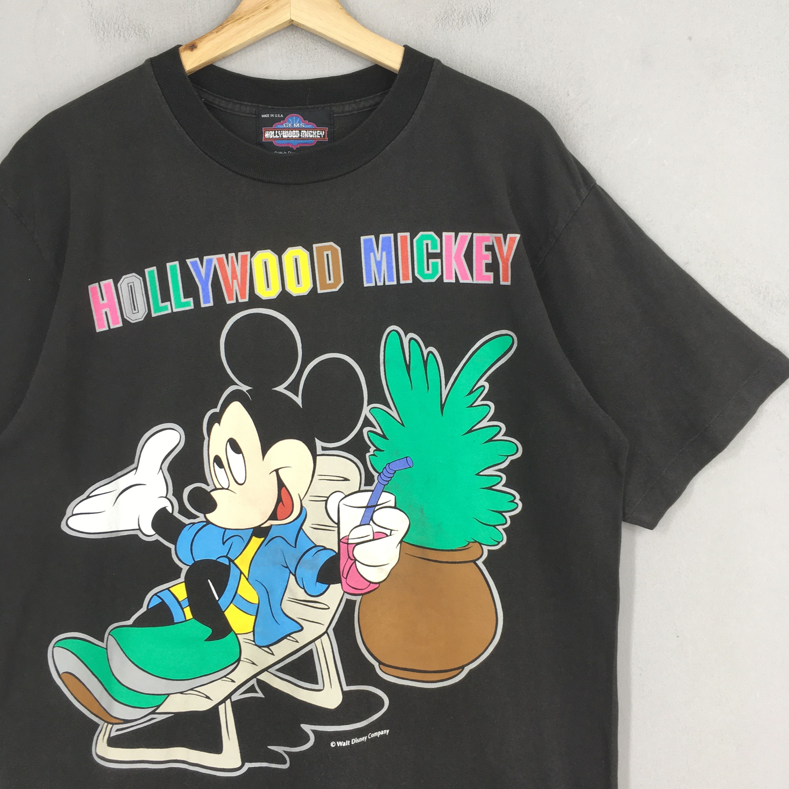 Disney Vintage 90's Mickey Mouse Disney Hollywood Tshirt Large Size US L / EU 52-54 / 3 - 2 Thumbnail