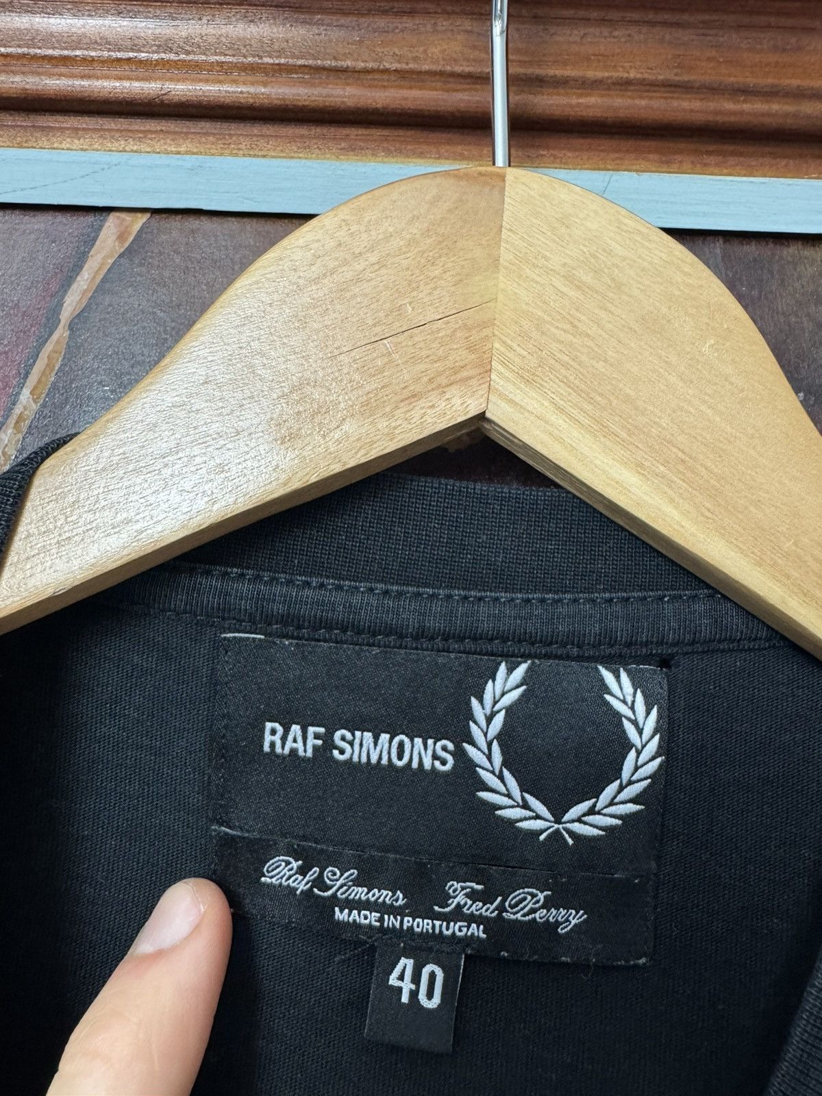 Fred Perry × Raf Simons Taped Tee Fred Perry x Raf Simons Collaboration Casual Rare Size US L / EU 52-54 / 3 - 4 Thumbnail